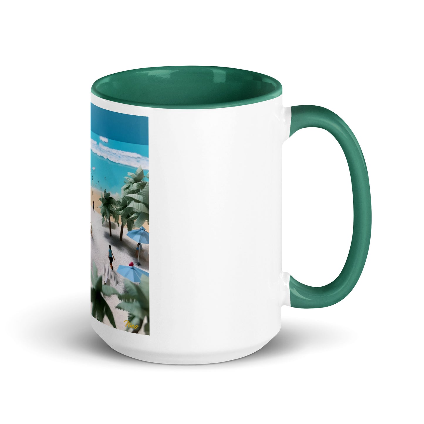 By The Seaside Series Print #5 - Mug with Color Inside