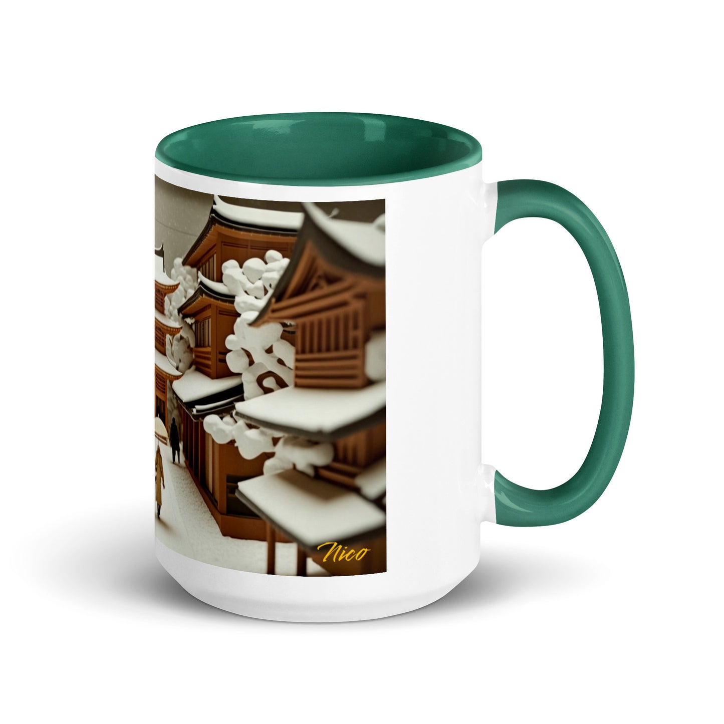 Asian Snow Series Print #10 - Mug with Color Inside