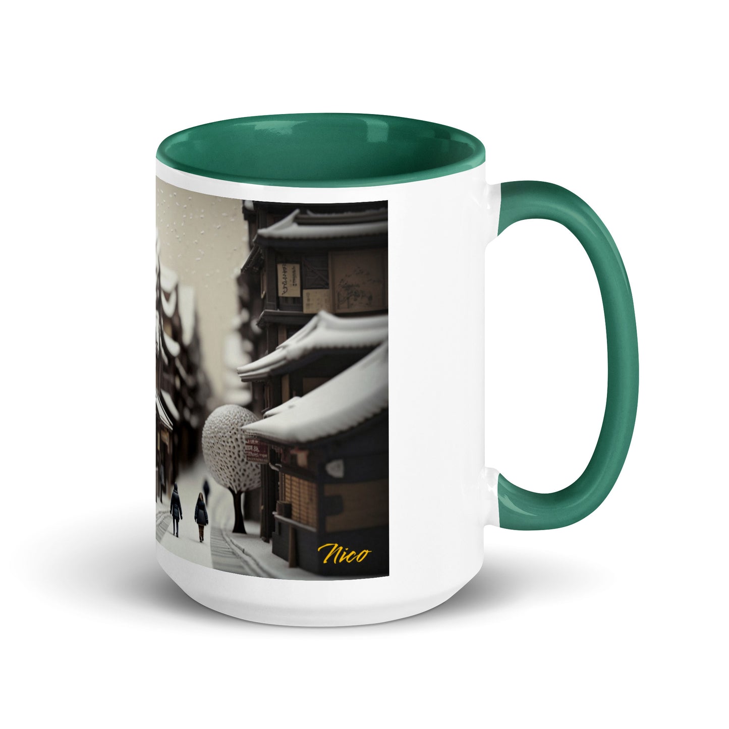 Asian Snow Series Print #7 - Mug with Color Inside