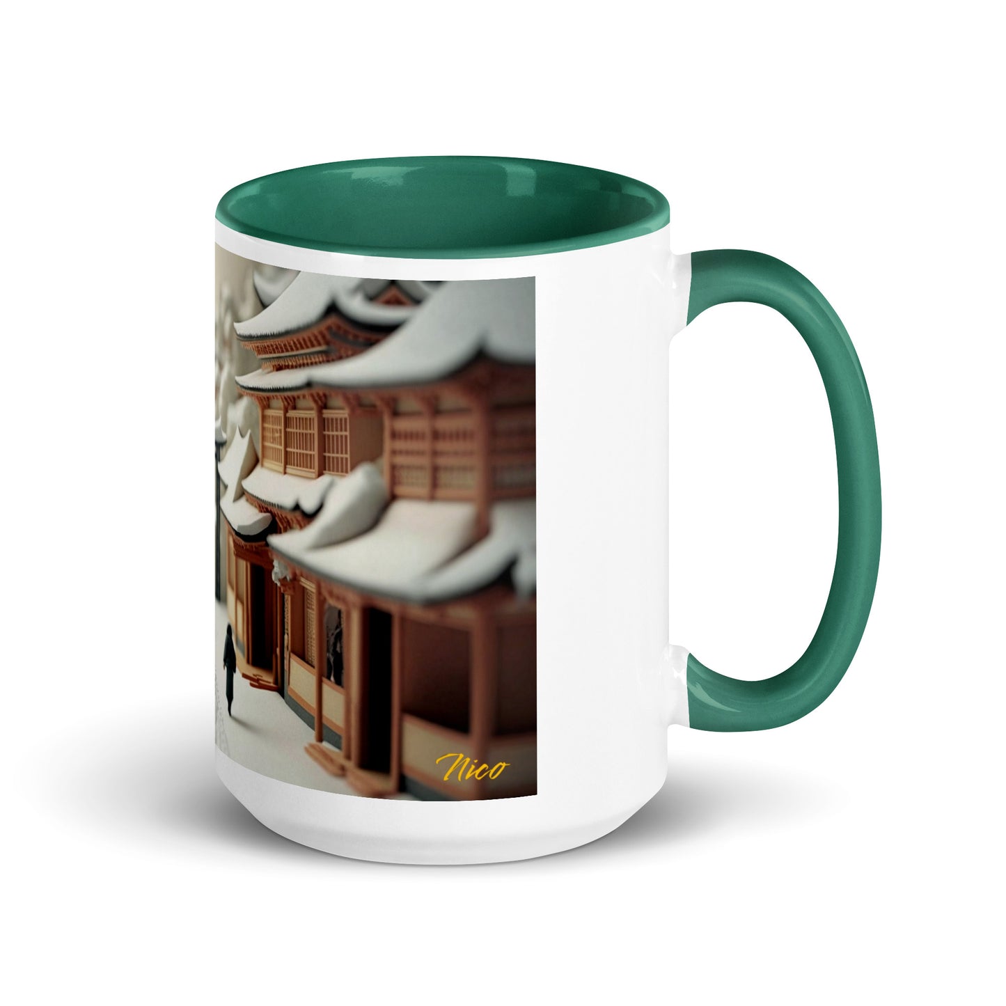 Asian Snow Series Print #2 - Mug with Color Inside