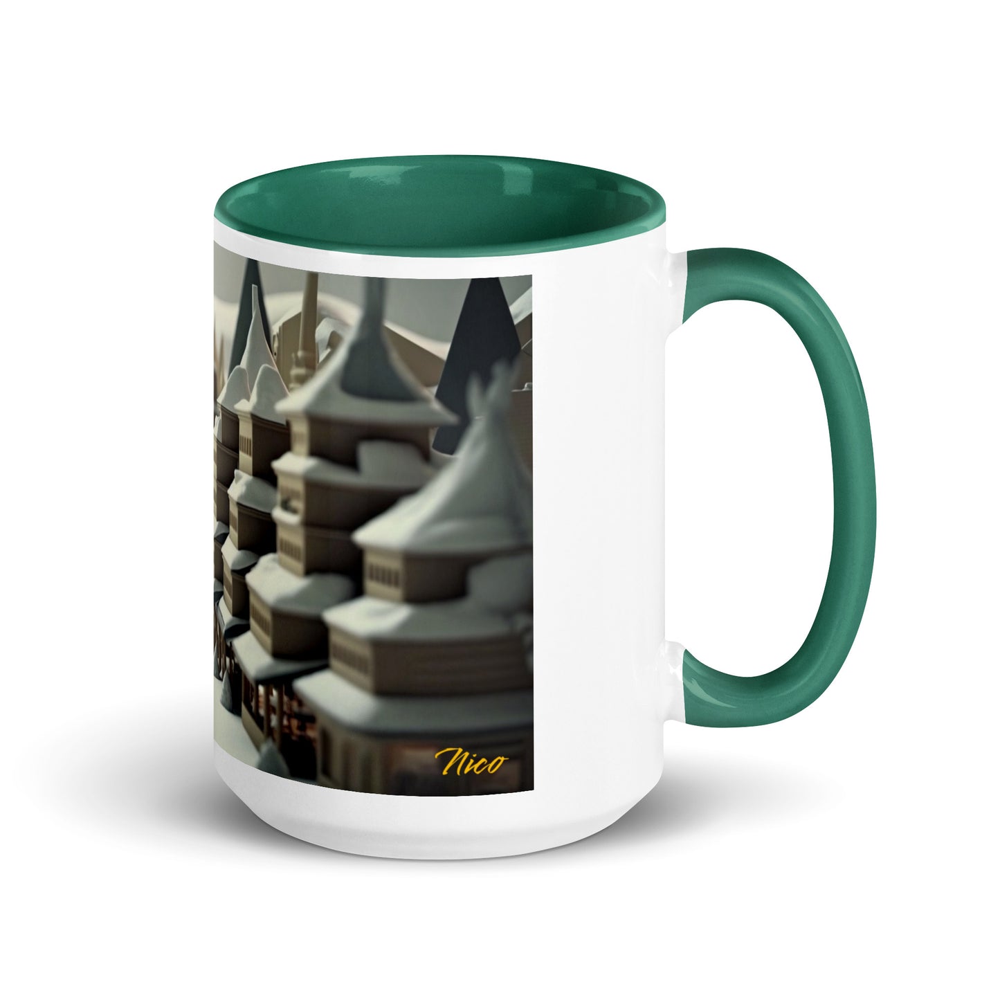 Asian Snow Series Print #1 - Mug with Color Inside