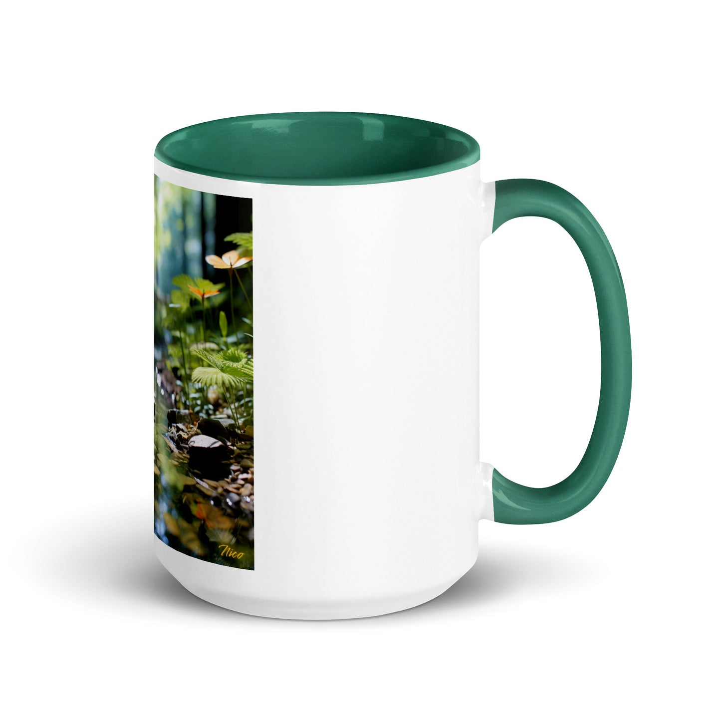 Relaxing By The Brook Series Print #9 - Mug with Color Inside