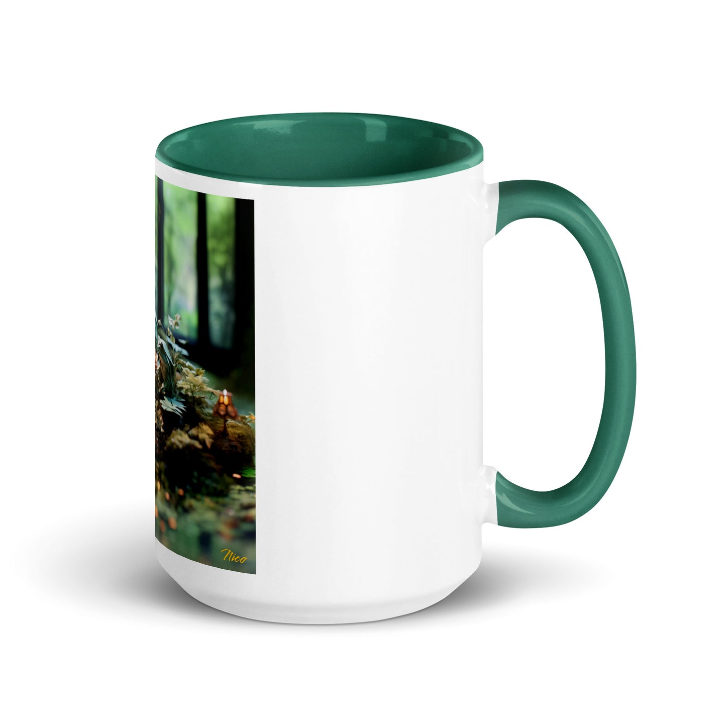 Relaxing By The Brook Series Print #1 - Mug with Color Inside