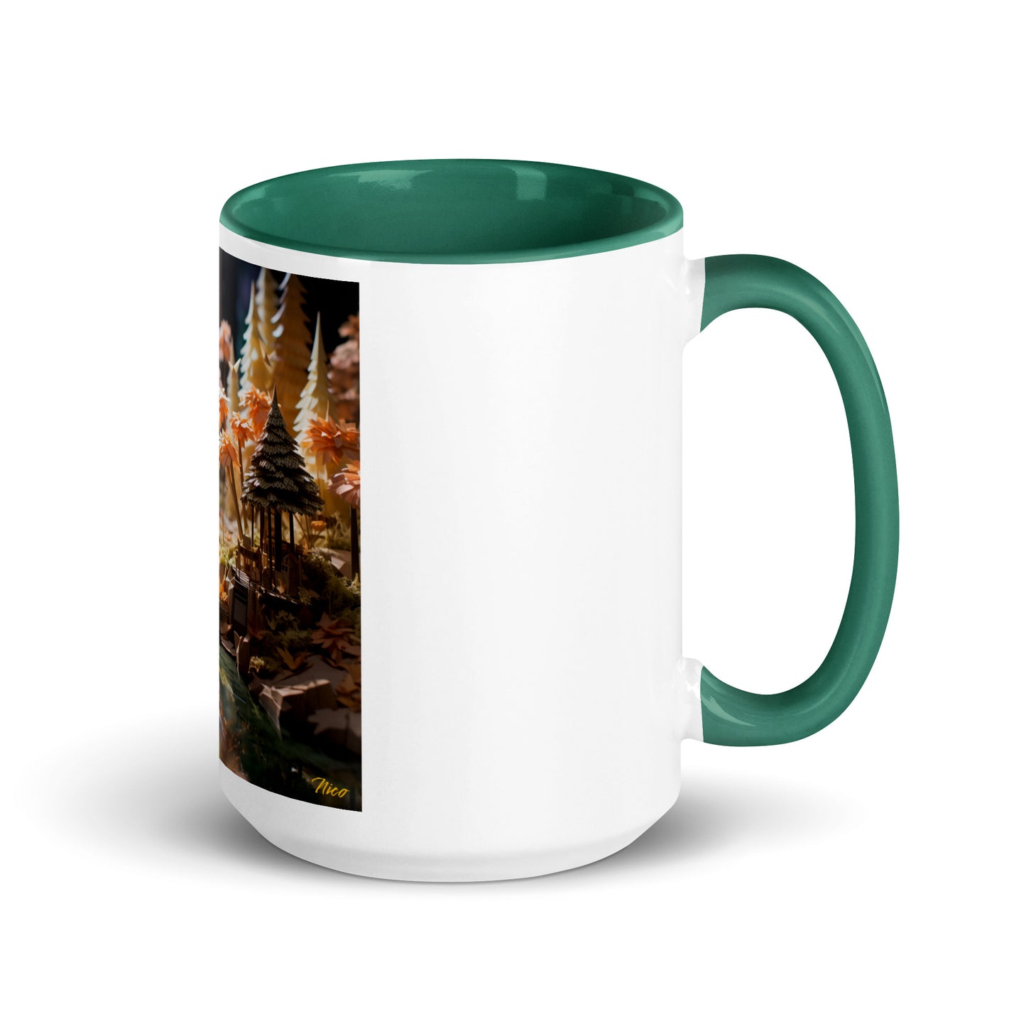 Relaxing By The Brook Series Print #3 - Mug with Color Inside