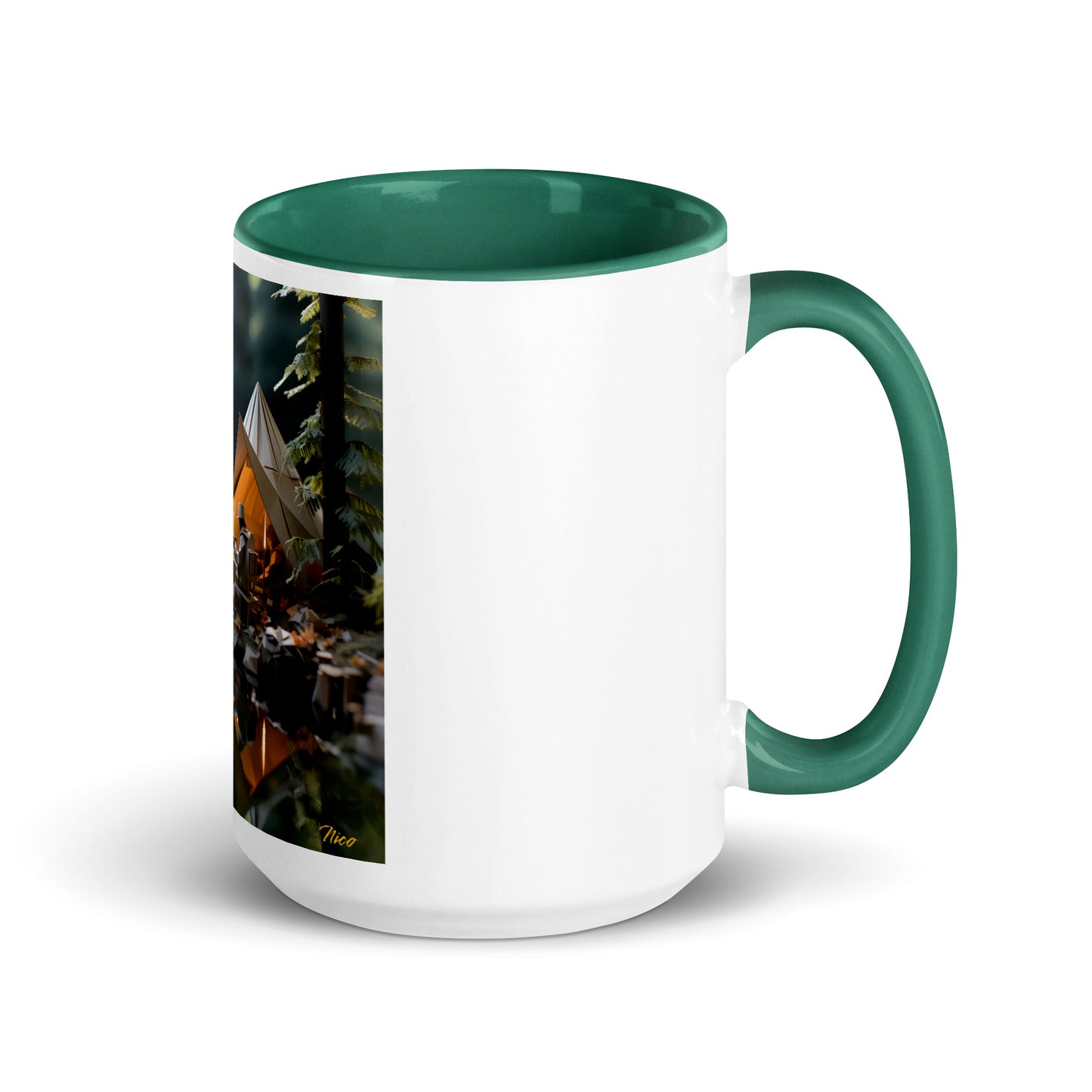 Relaxing By The Brook Series Print #10 - Mug with Color Inside