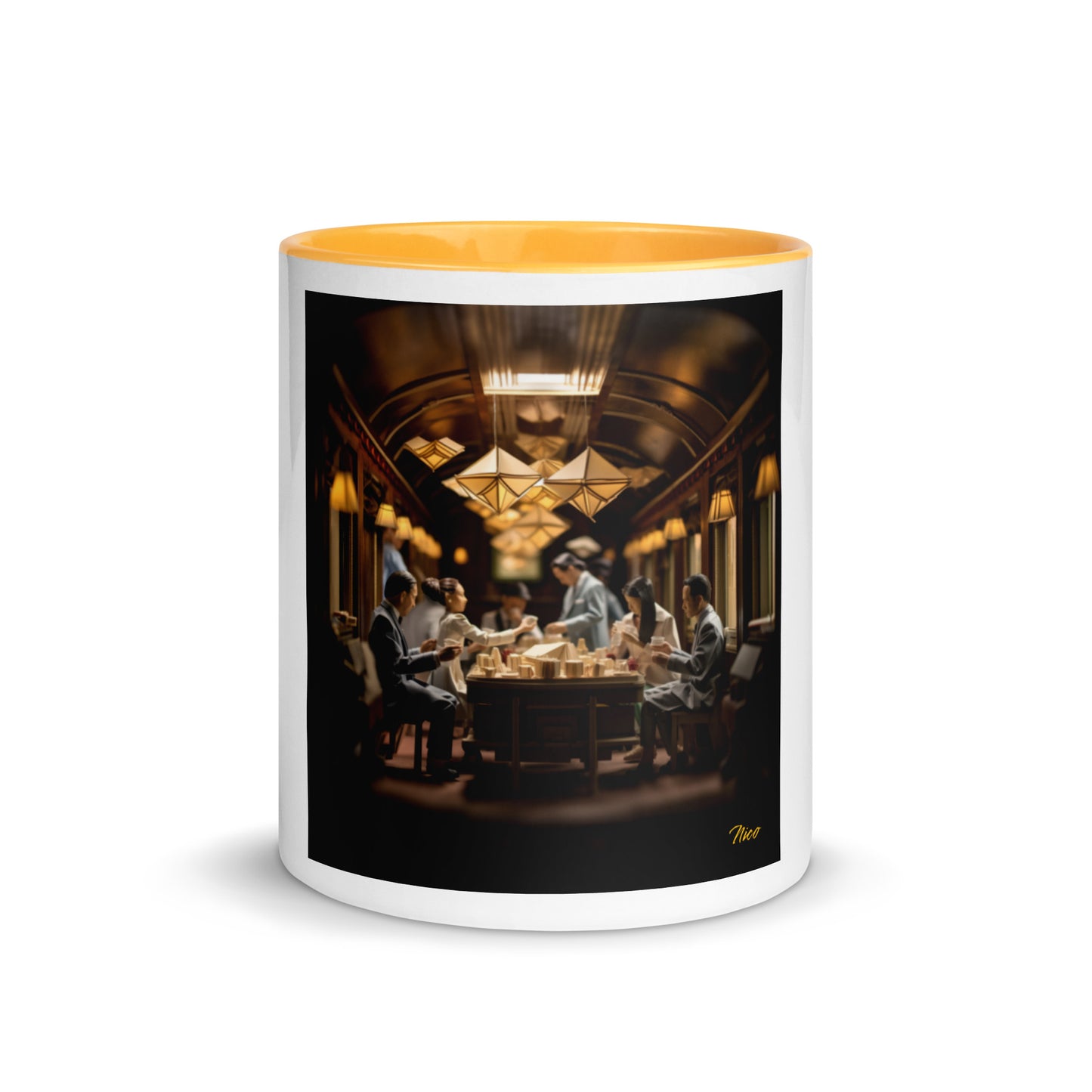 Orient Express Series Print #6 Mug with Color Inside