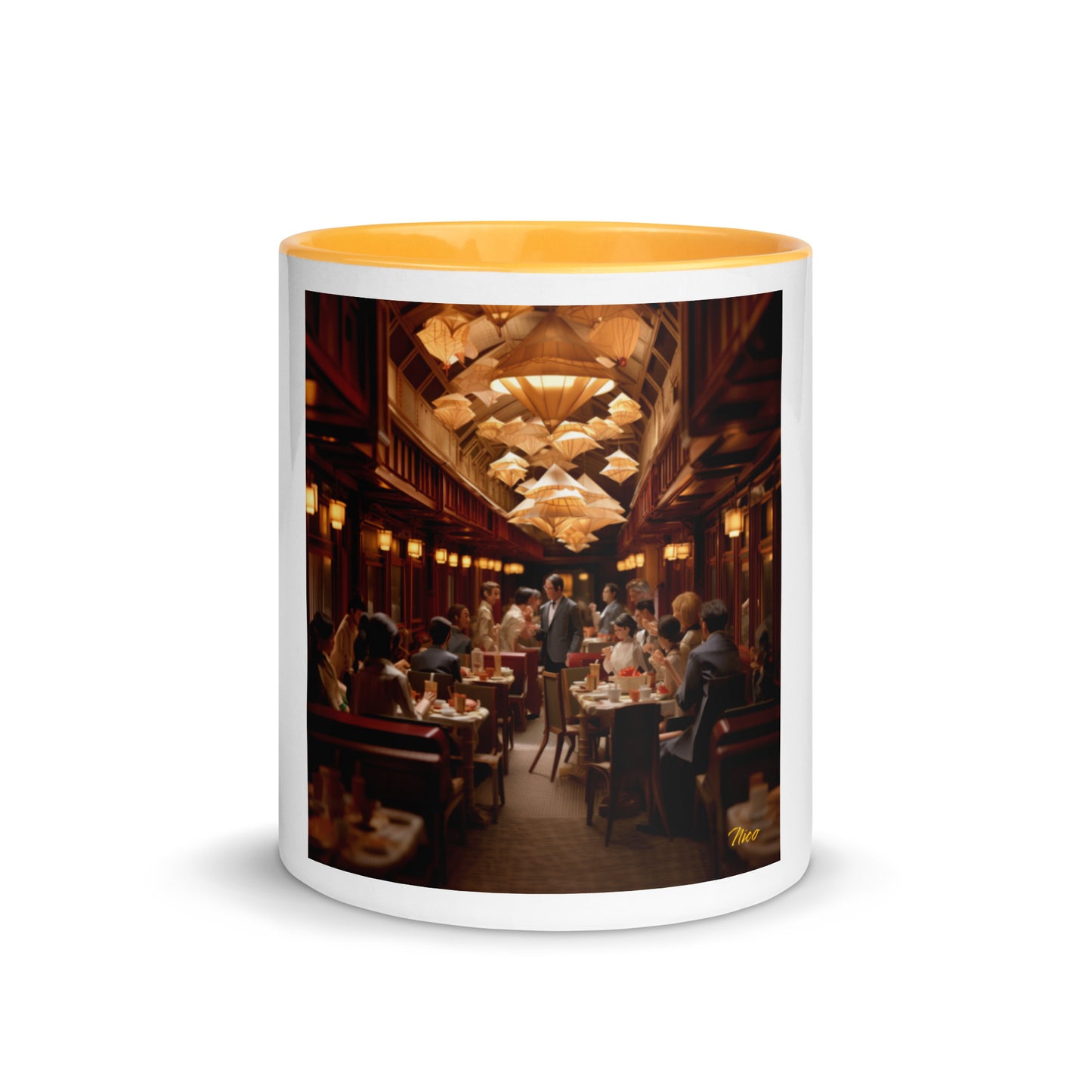 Orient Express Series Print #8 Mug with Color Inside