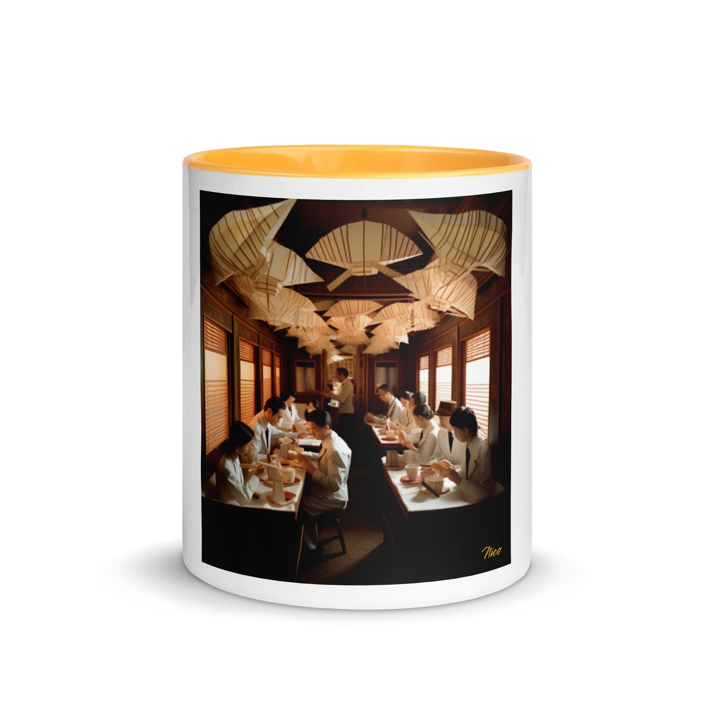 Orient Express Series Print #4 Mug with Color Inside