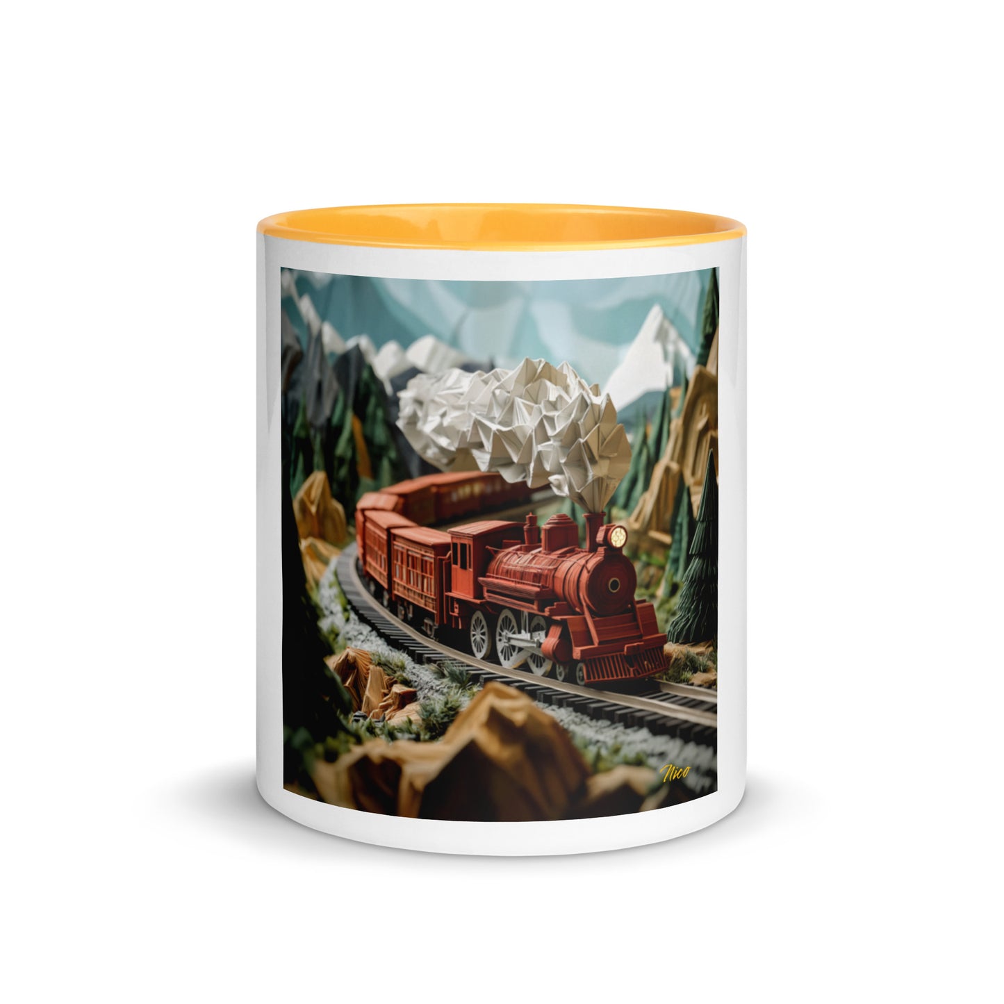 Orient Express Series Print #3 Mug with Color Inside