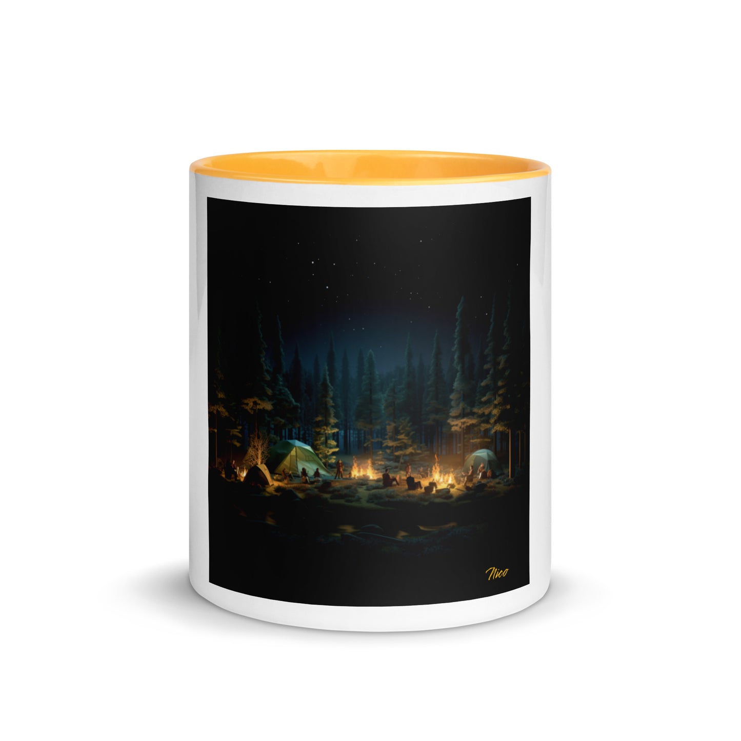 Under The Starry Skies Series Print #2 Mug with Color Inside