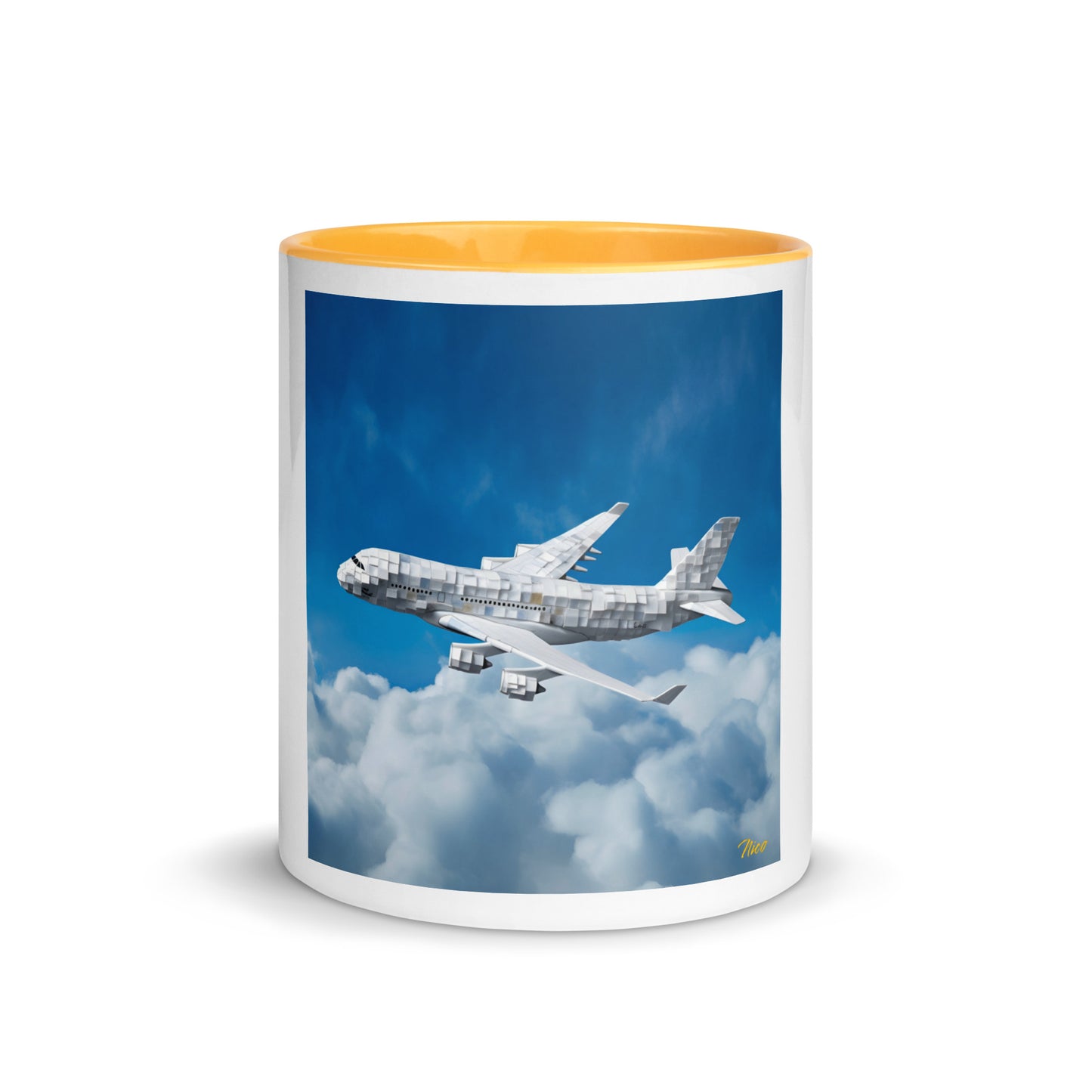 Frequent Flyer Miles Series Print #5 Mug with Color Inside