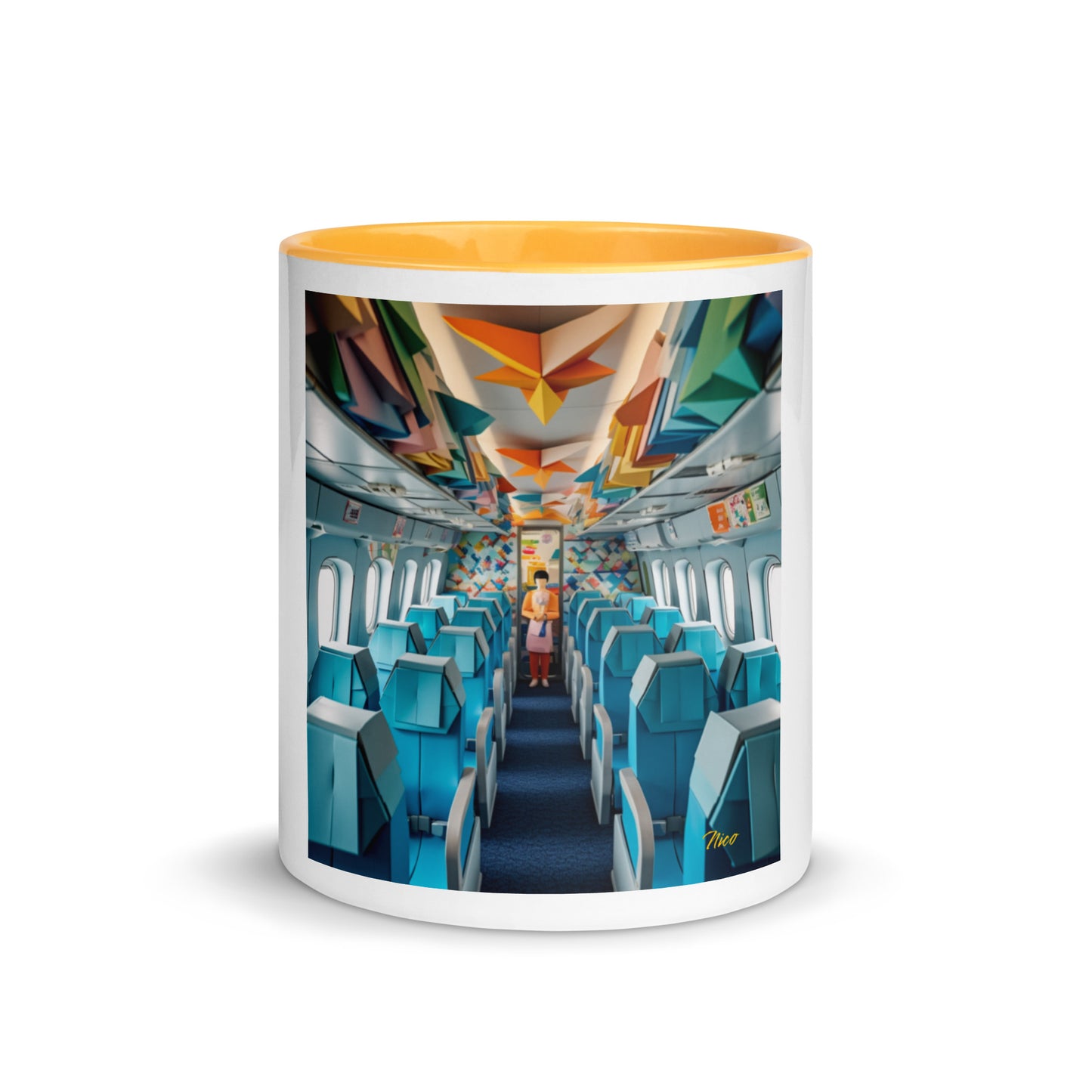 Frequent Flyer Miles Series Print #6 Mug with Color Inside