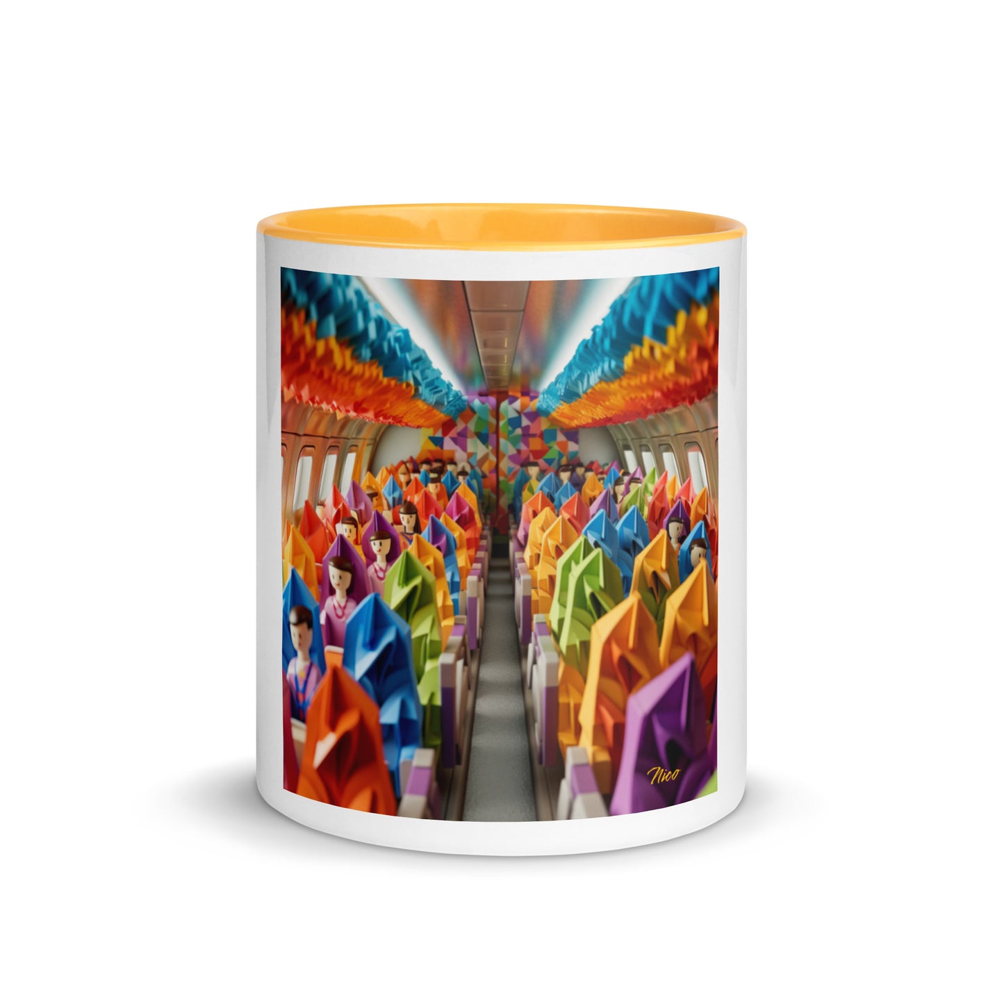 Frequent Flyer Miles Series Print #8 Mug with Color Inside