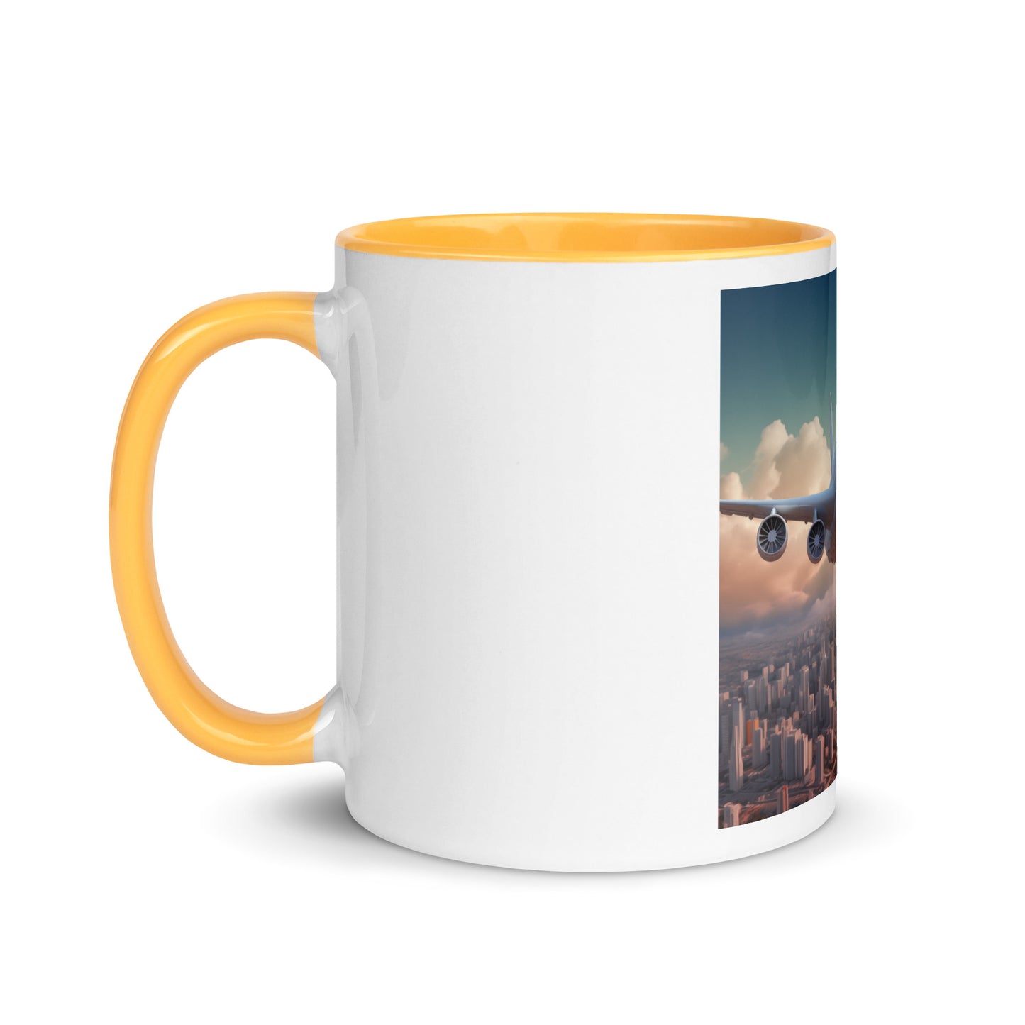 Frequent Flyer Miles Series Print #1 Mug with Color Inside