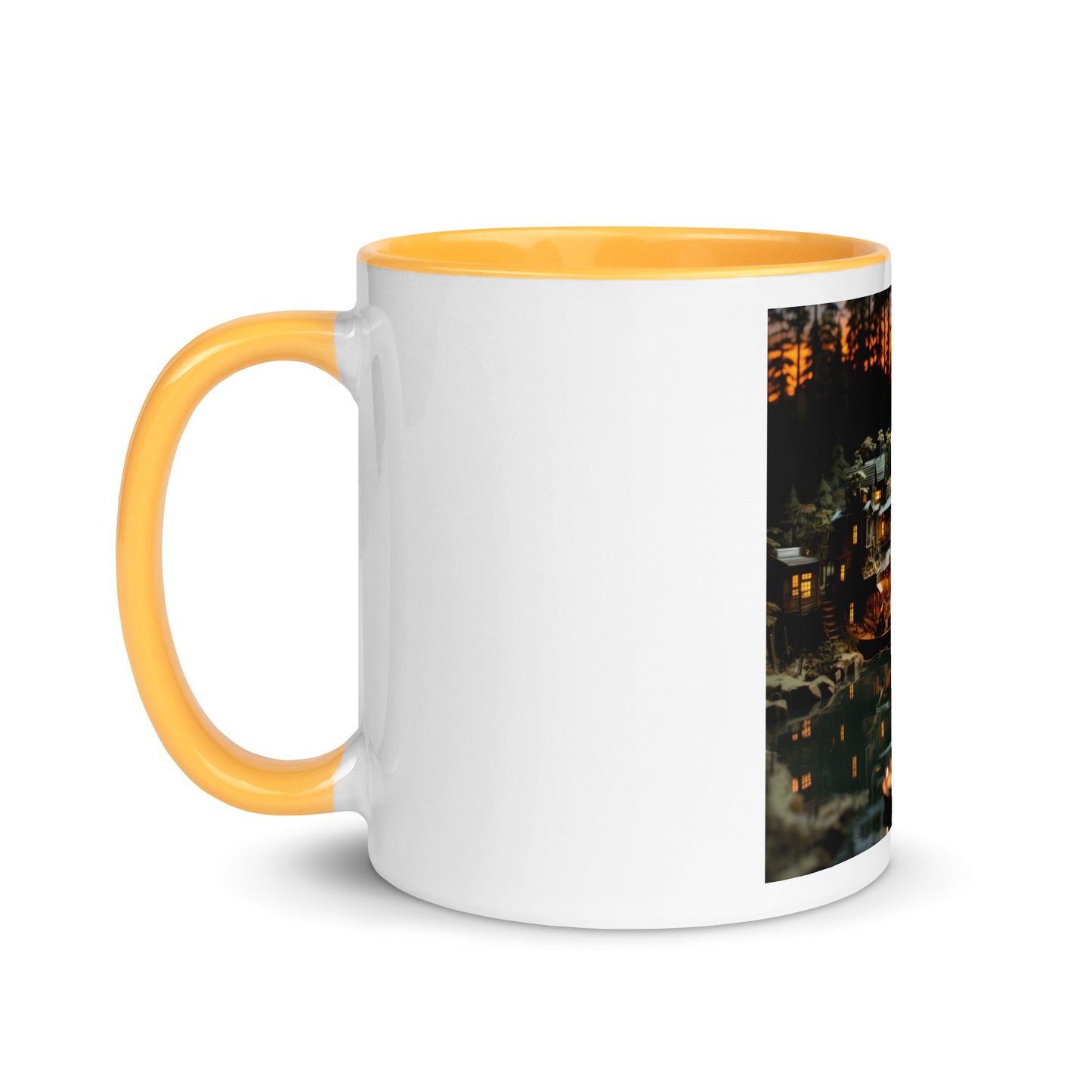 Born On A Bayou Print #2 Mug with Color Inside