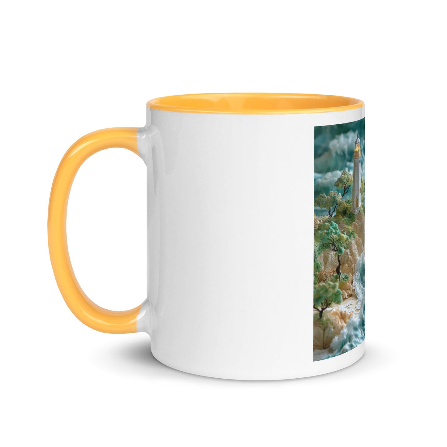 By The Seaside Series Print #9 - Mug with Color Inside