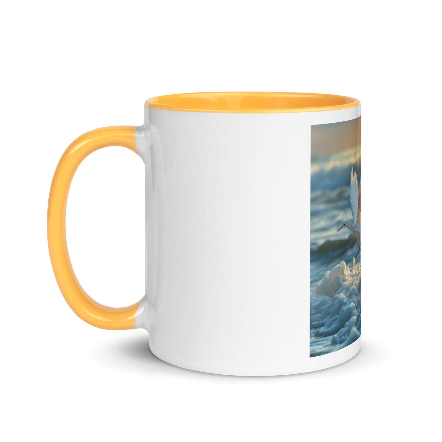 By The Seaside Series Print #5 Mug with Color Inside