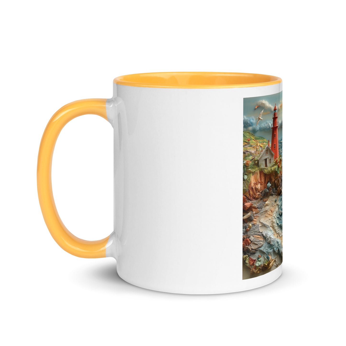 By The Seaside Series Print #2 - Mug with Color Inside