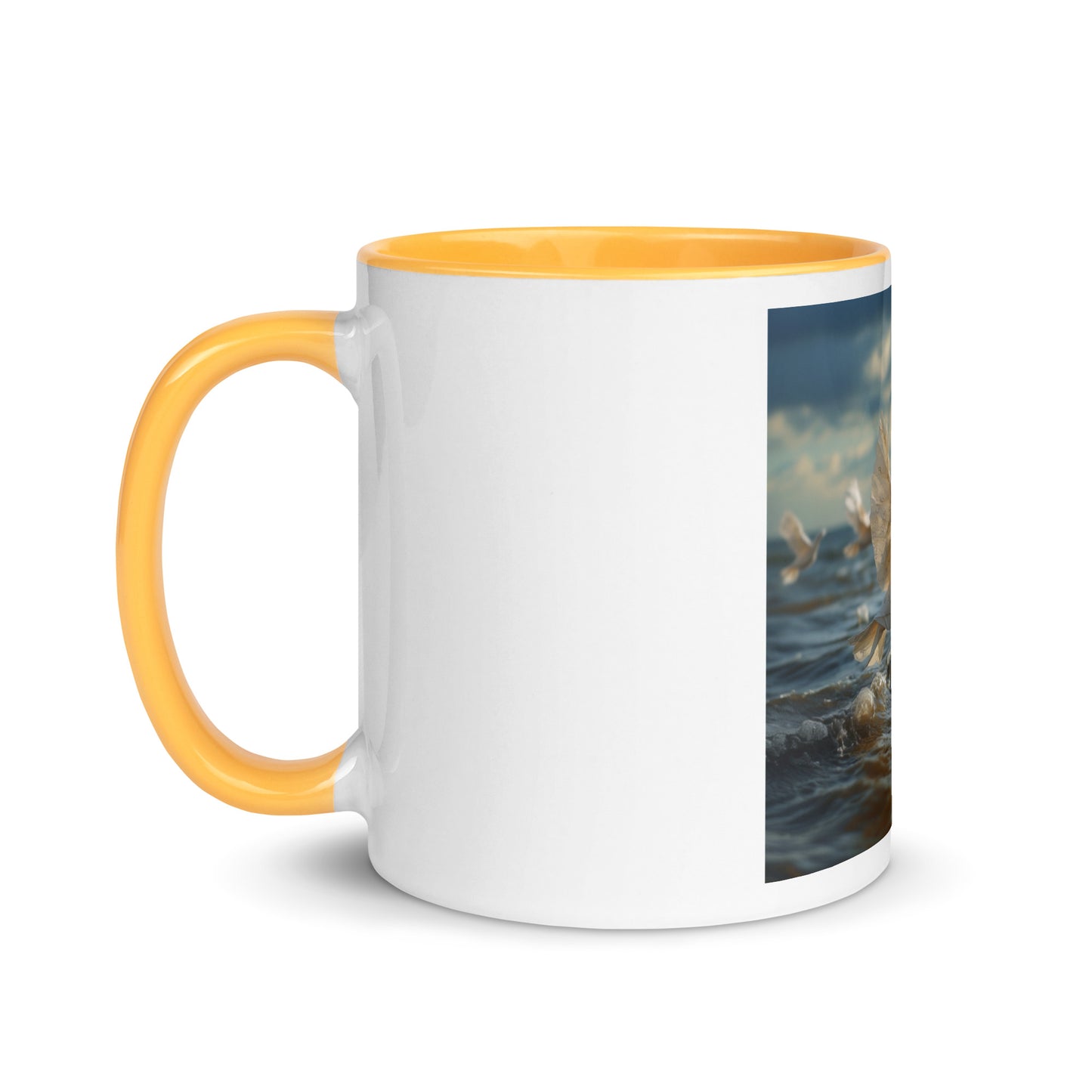 By The Seaside Series Print #8 - Mug with Color Inside