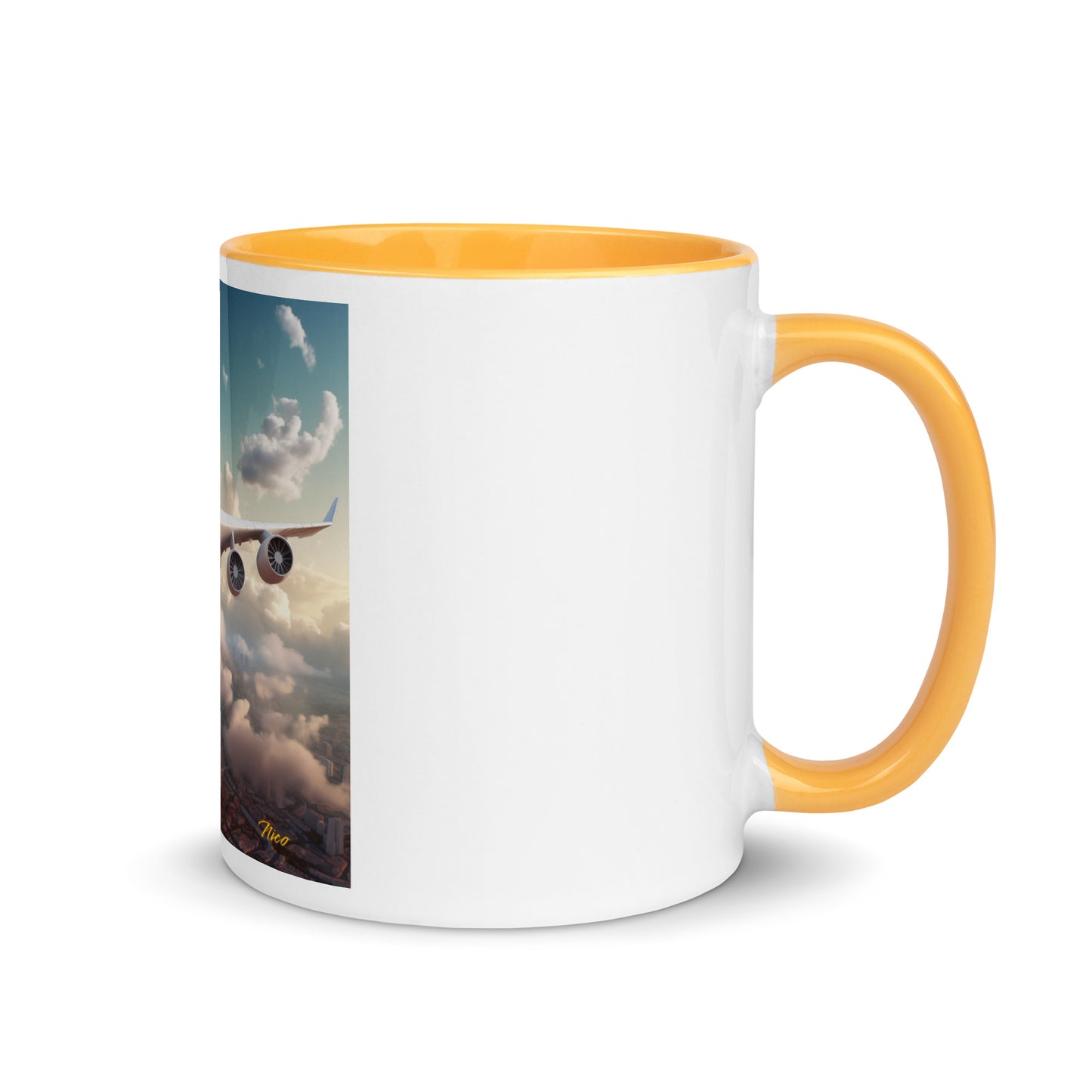 Frequent Flyer Miles Series Print #1 Mug with Color Inside