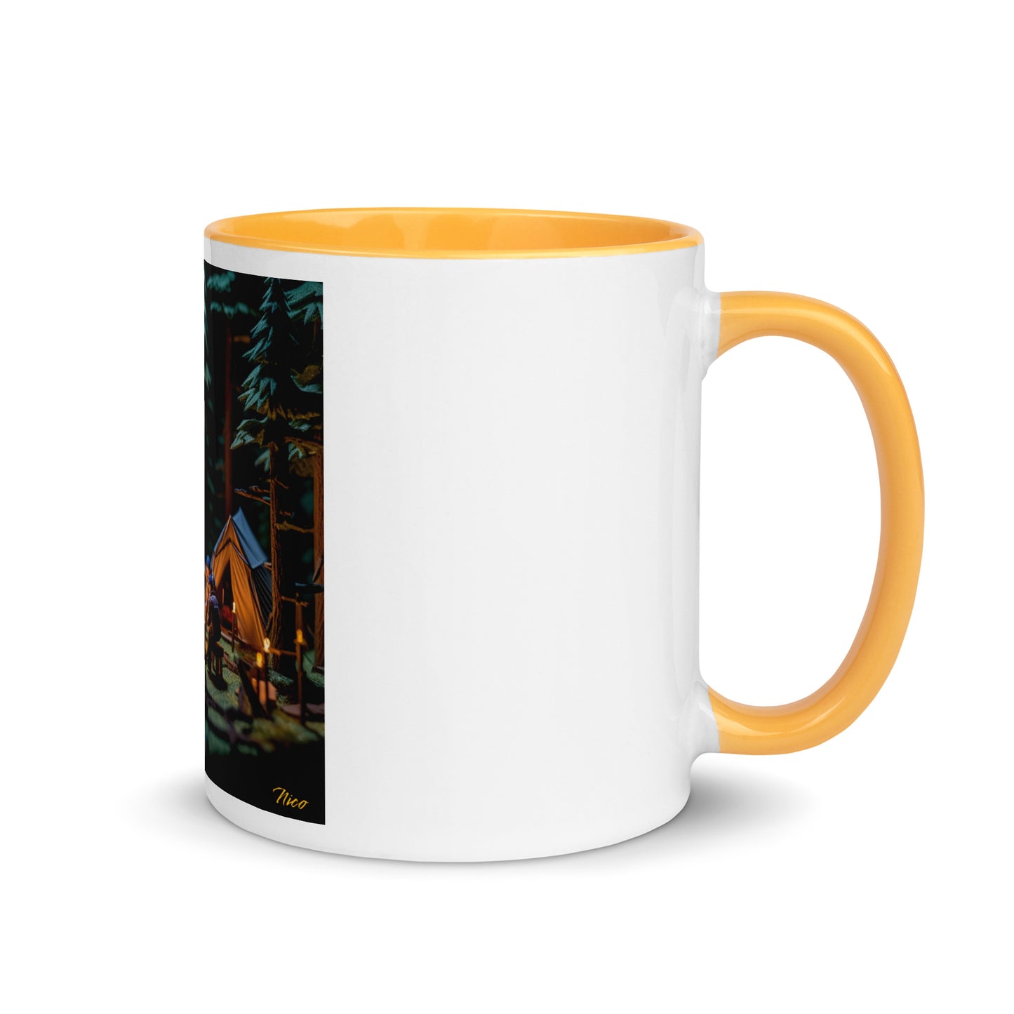 Under The Starry Skies Series Print #10 Mug with Color Inside