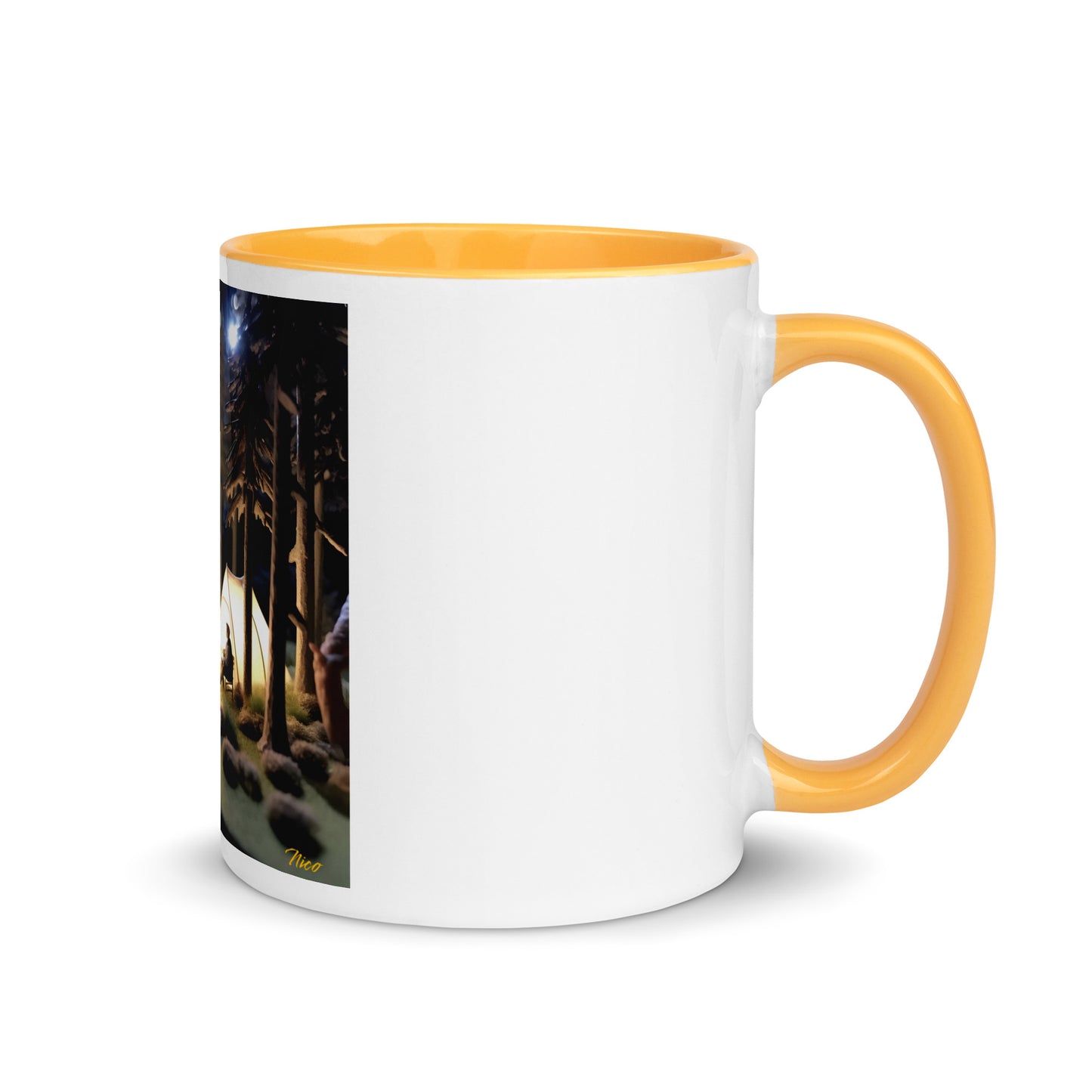 Under The Starry Skies Series Print #7 Mug with Color Inside