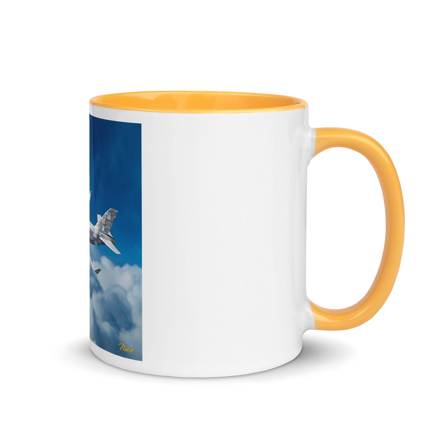 Frequent Flyer Miles Series Print #5 Mug with Color Inside