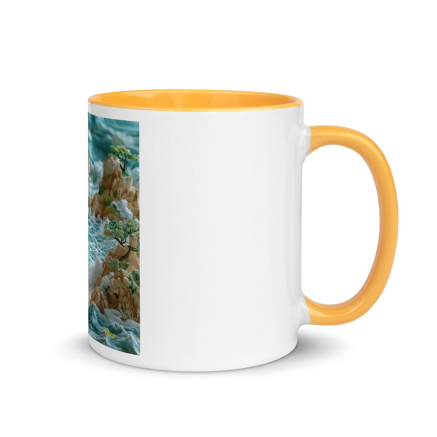 By The Seaside Series Print #9 - Mug with Color Inside