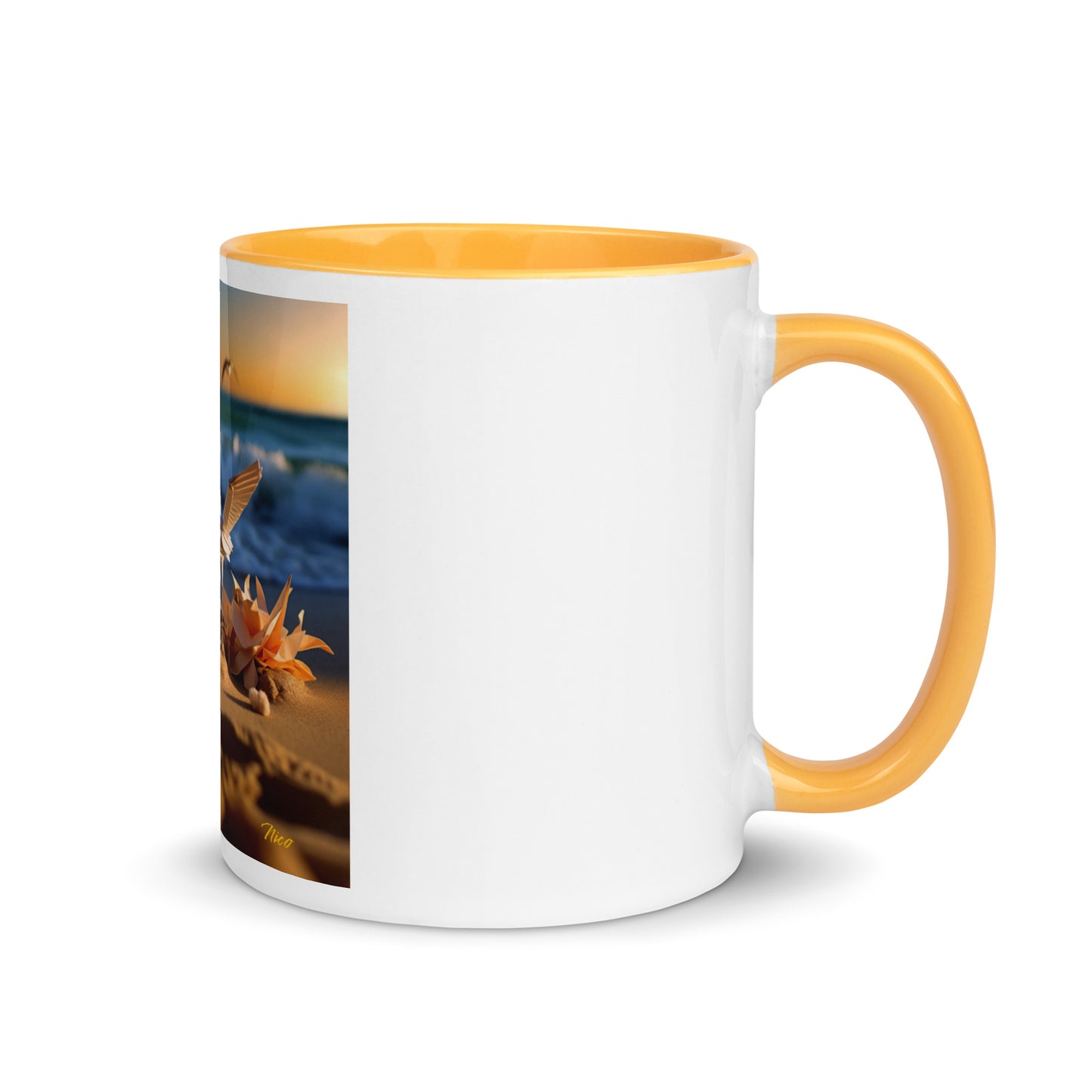 By The Seaside Series Print #3 - Mug with Color Inside