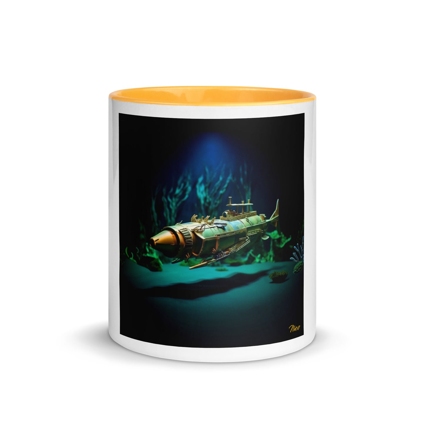 20,000 Leagues Under The Sea Series Print #6 - Mug with Color Inside