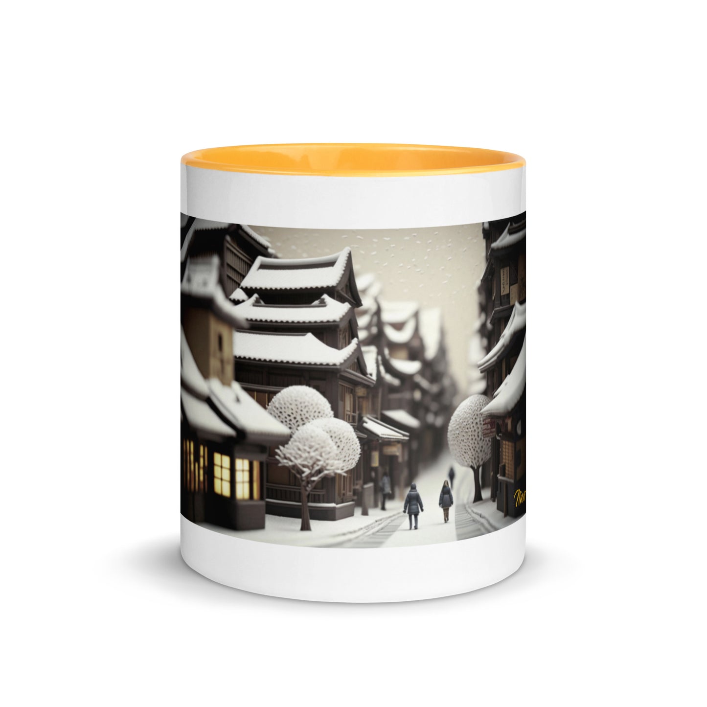 Asian Snow Series Print #7 - Mug with Color Inside