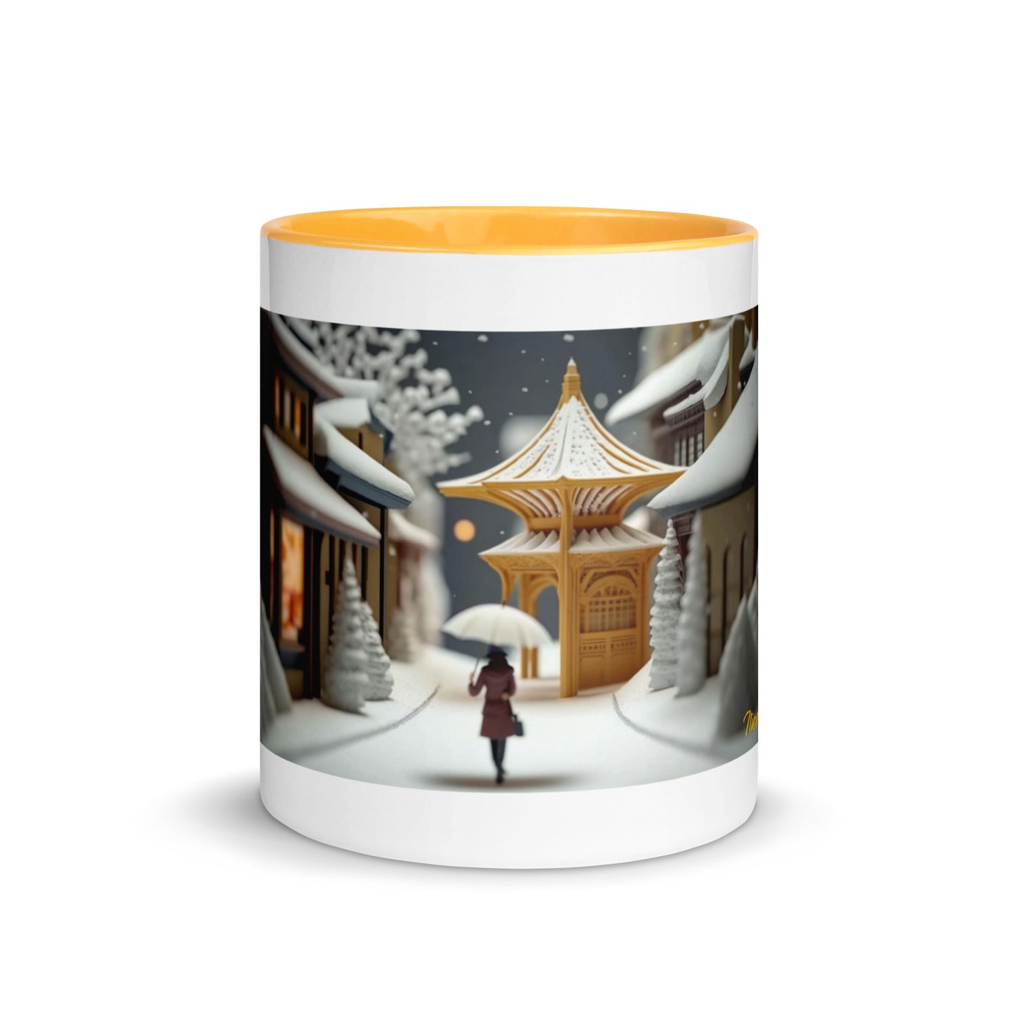 Asian Snow Series Print #5 - Mug with Color Inside