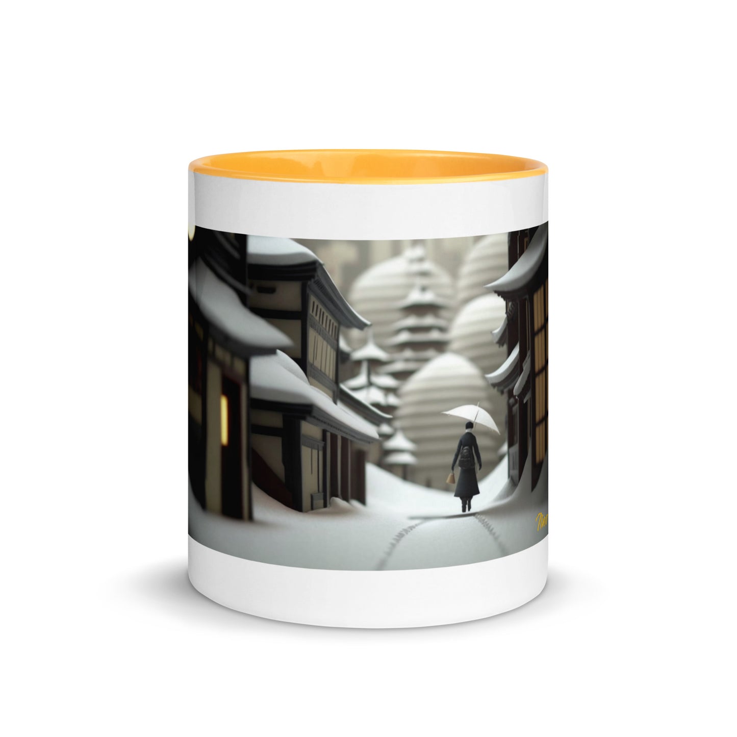 Asian Snow Series Print #4 - Mug with Color Inside