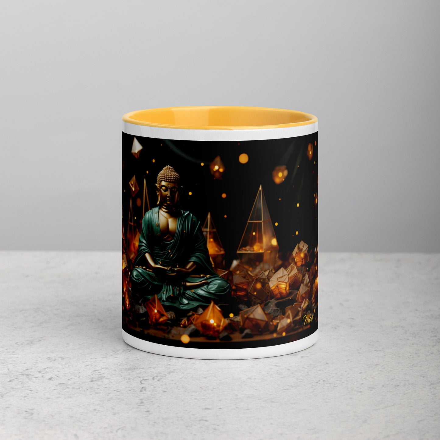 Ascending Buddha Series Print #4 - Mug with Color Inside