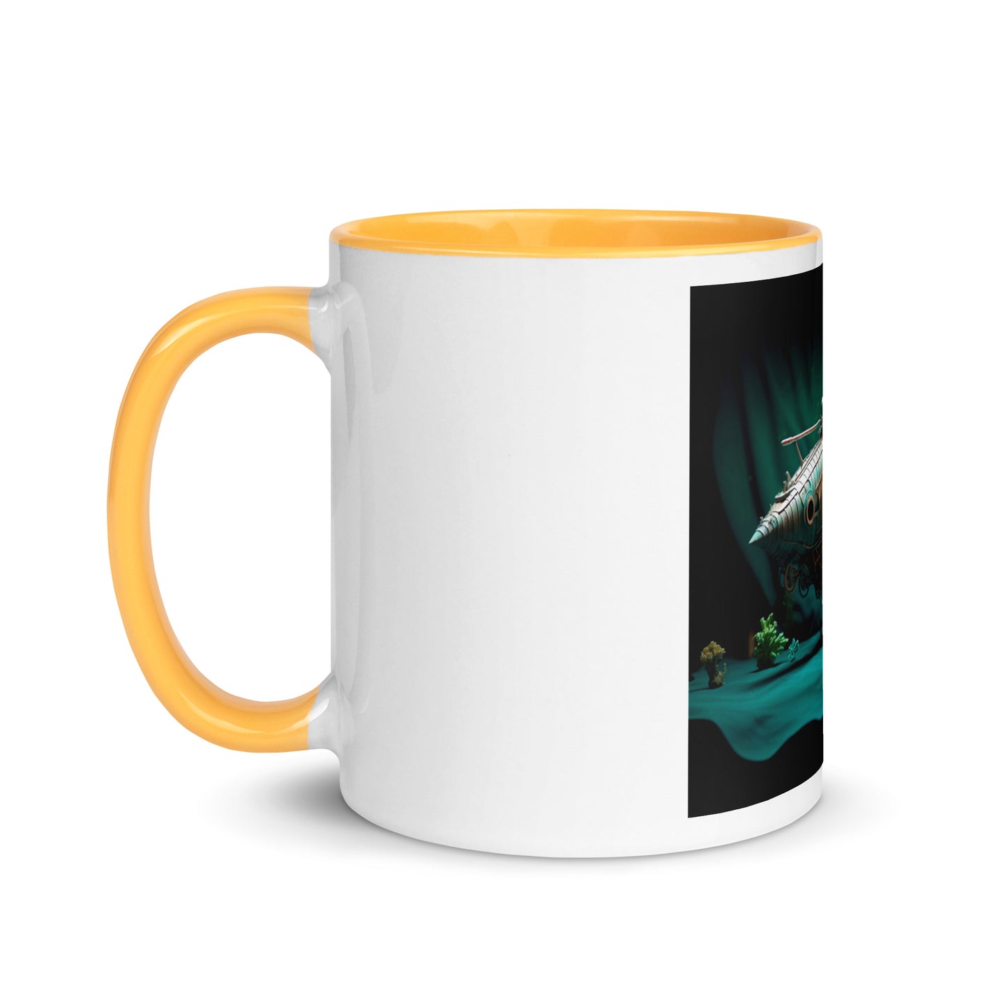 20,000 Leagues Under The Sea Series Print #2 - Mug with Color Inside