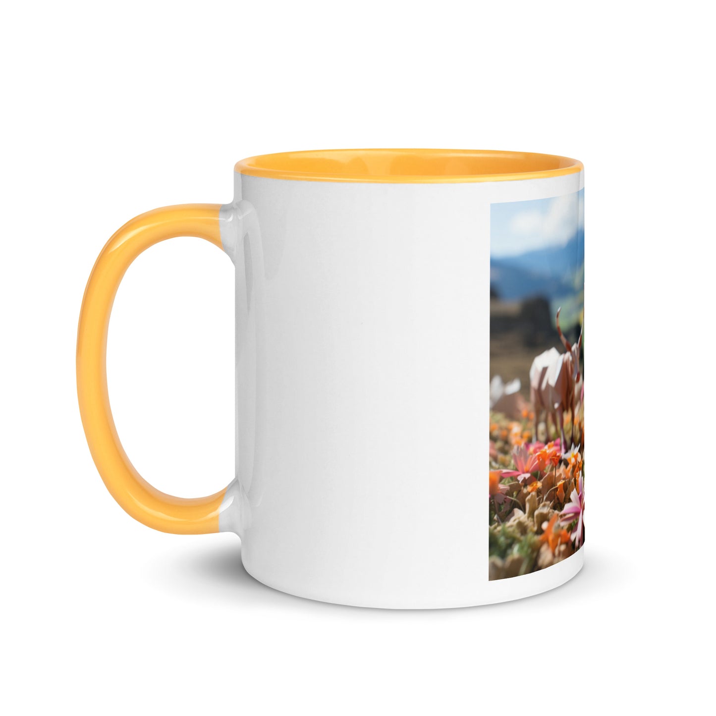 Meadow By The Farm Series Print #1 - Mug with Color Inside