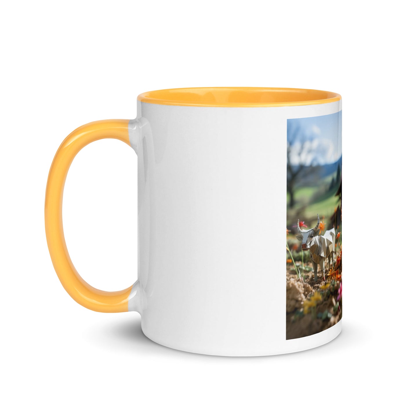 Meadow By The Farm Series Print #8 - Mug with Color Inside