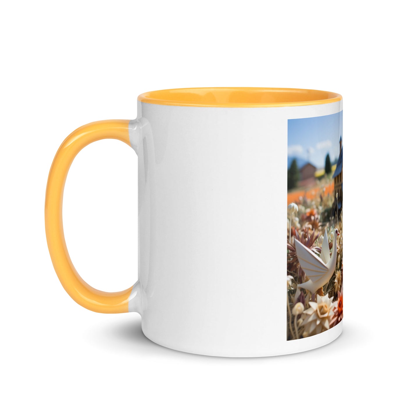 Meadow By The Farm Series Print #9 - Mug with Color Inside