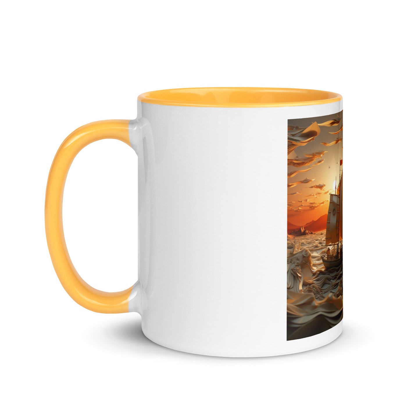 Into The Sunset Series Print #7 - Mug with Color Inside