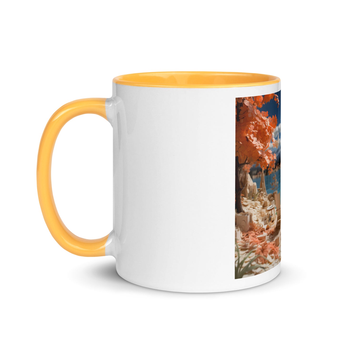 Atop The Mountain Lakeshore Series Print #10 - Mug with Color Inside