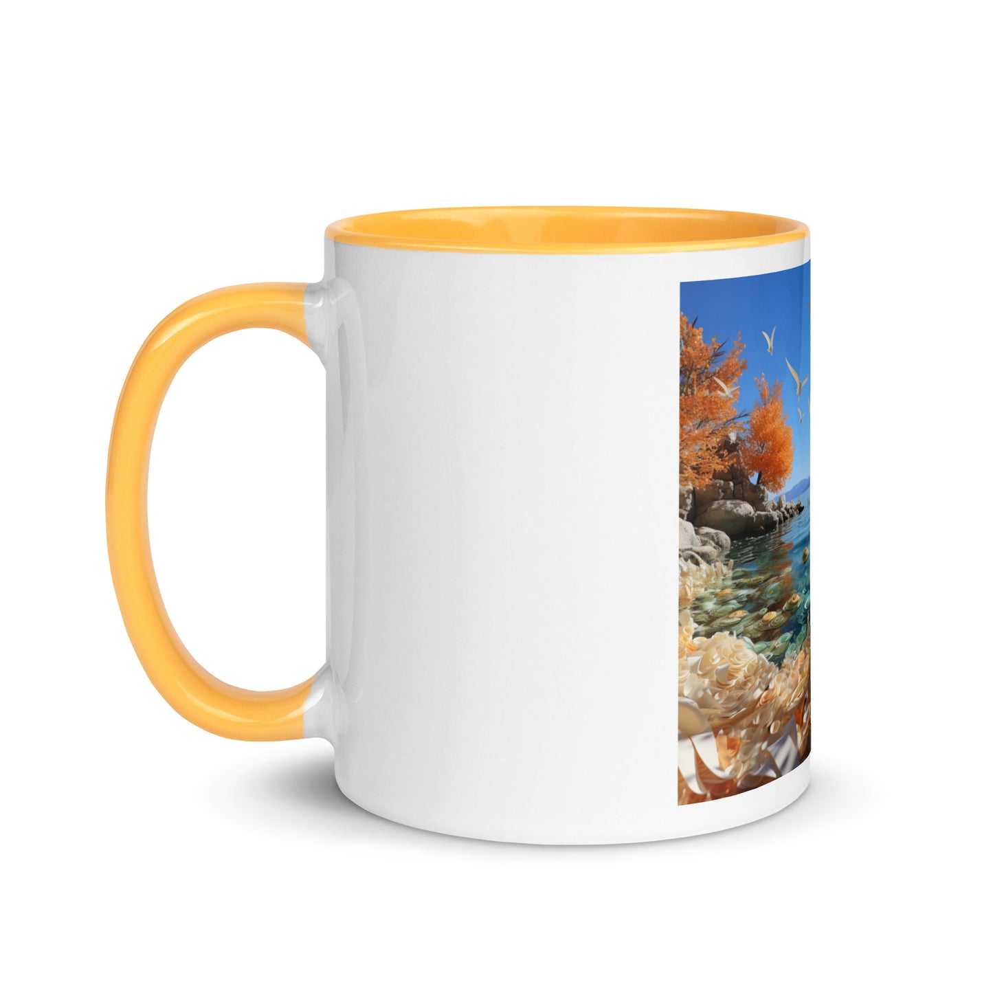 Atop The Mountain Lakeshore Series Print #9 - Mug with Color Inside