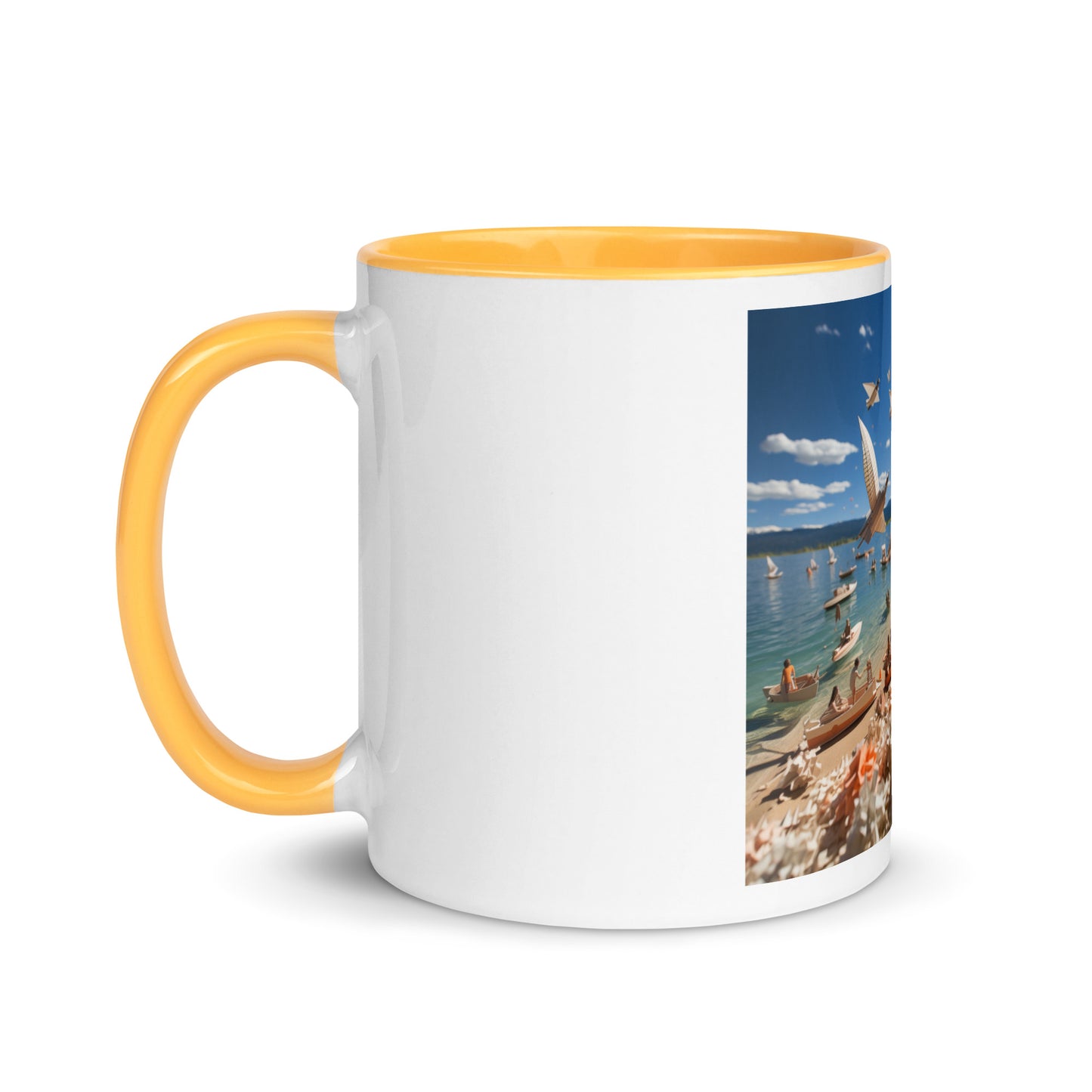 Atop The Mountain Lakeshore Series Print #6 - Mug with Color Inside