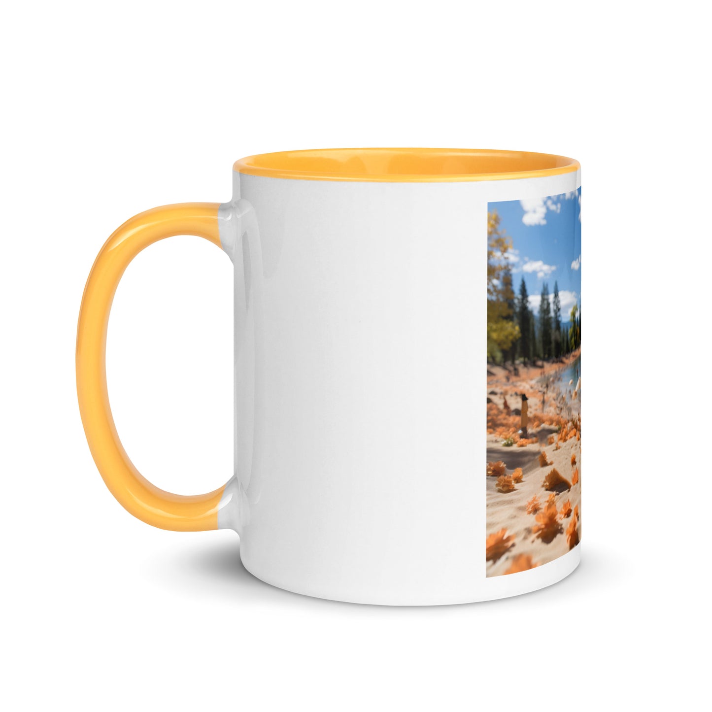 Atop The Mountain Lakeshore Series Print #8 - Mug with Color Inside