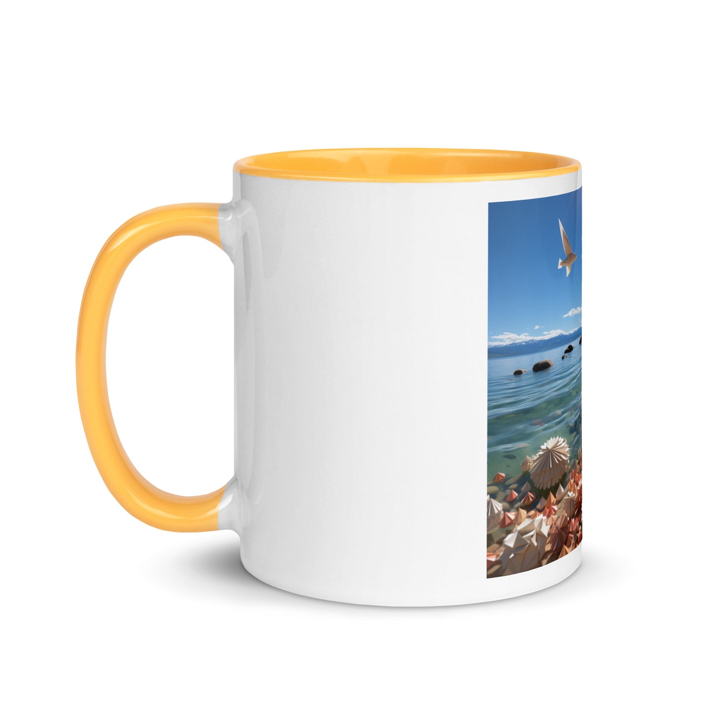 Atop The Mountain Lakeshore Series Print #3 - Mug with Color Inside