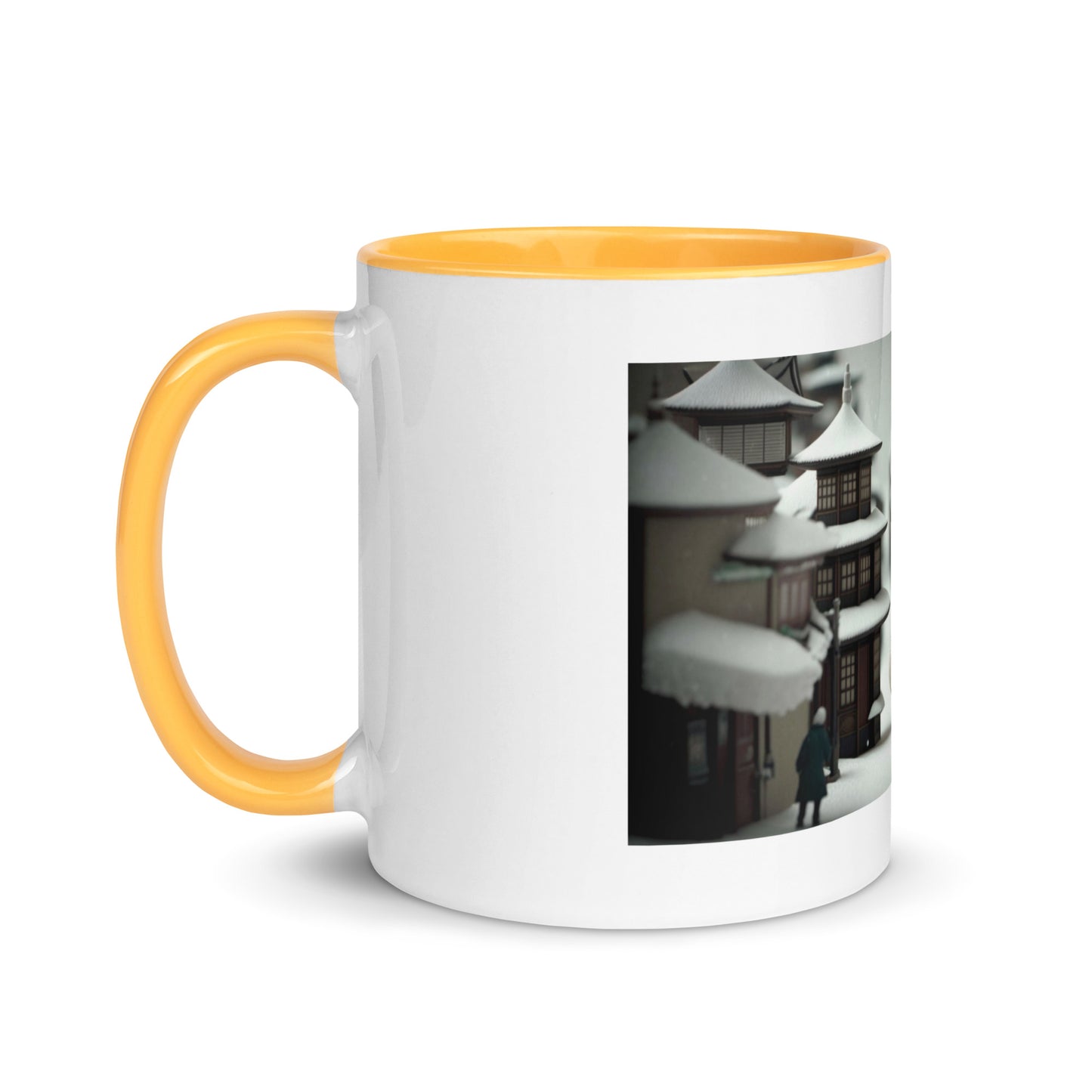 Asian Snow Series Print #3 - Mug with Color Inside