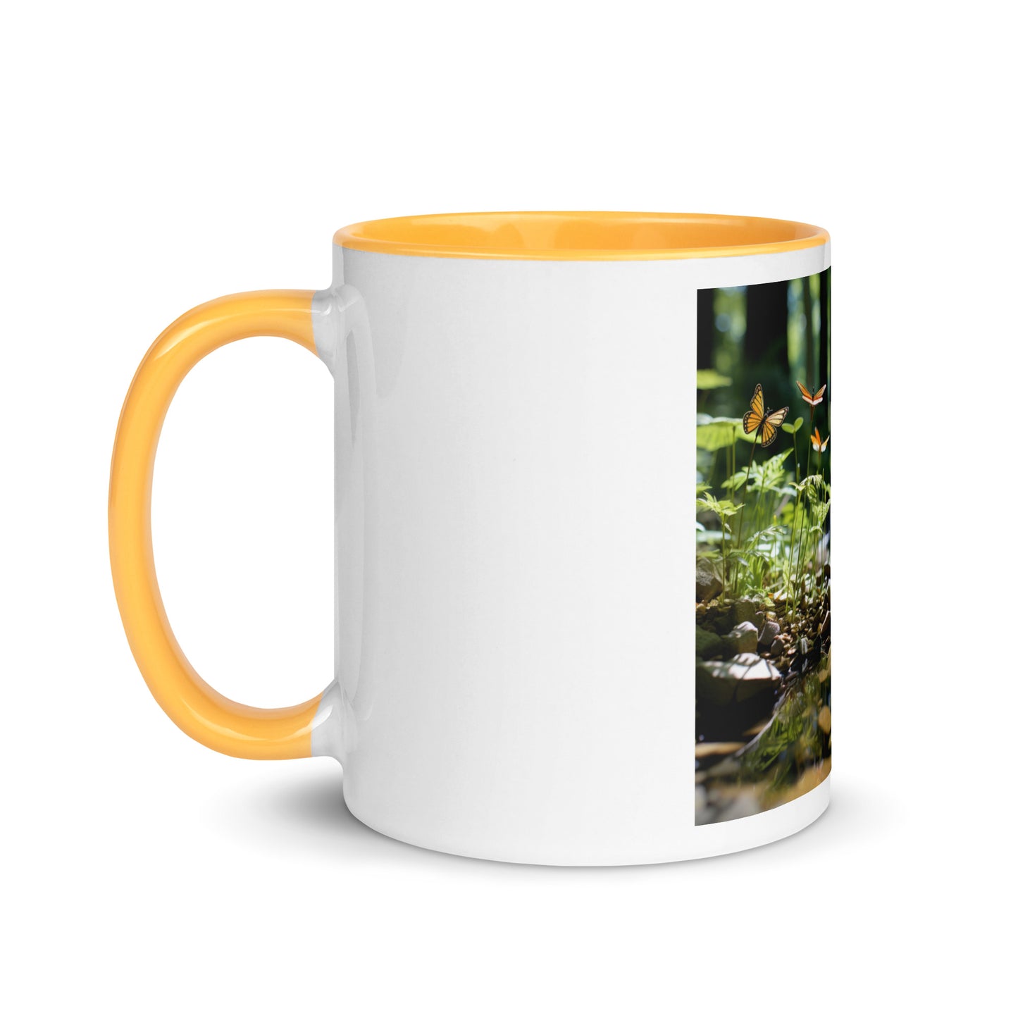 Relaxing By The Brook Series Print #9 - Mug with Color Inside