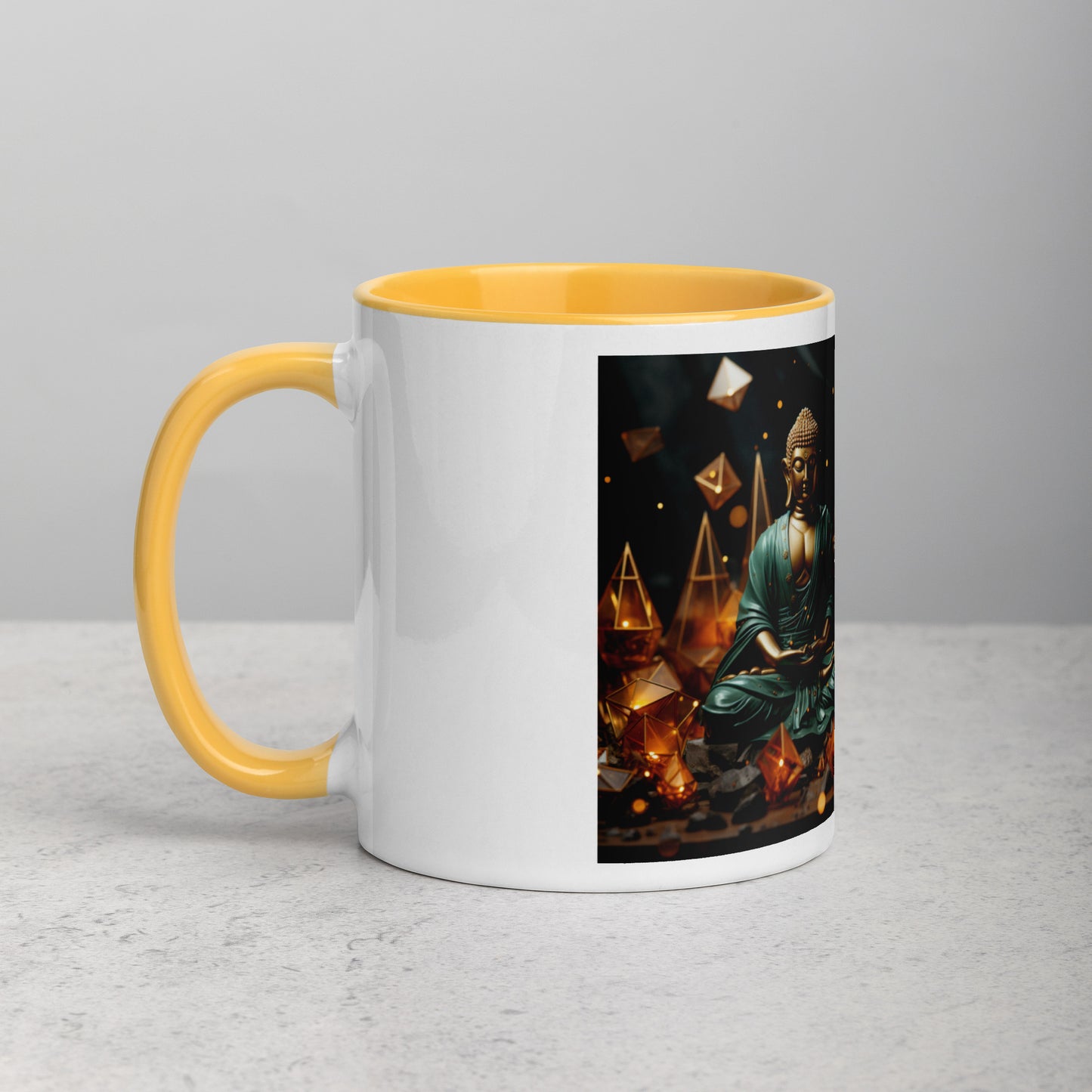 Ascending Buddha Series Print #4 - Mug with Color Inside