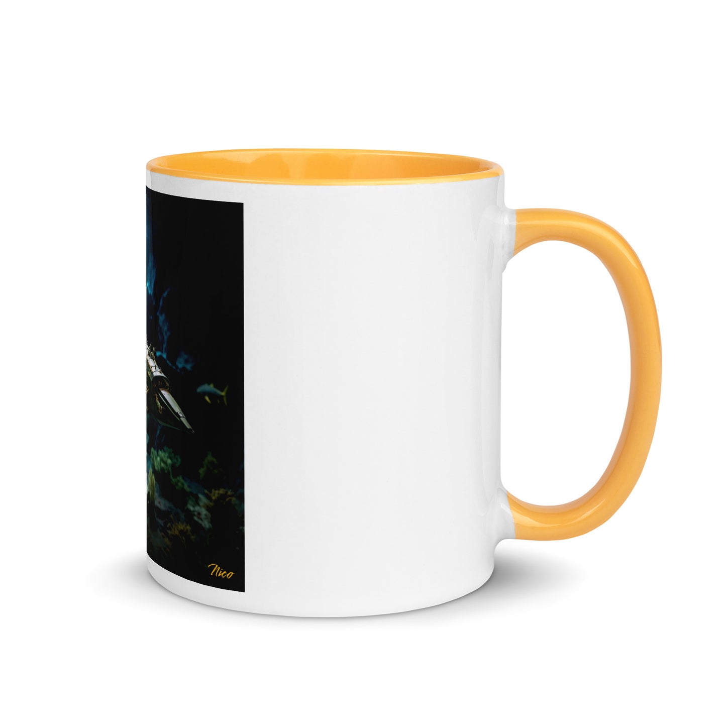 20,000 Leagues Under The Sea Series Print #1 - Mug with Color Inside