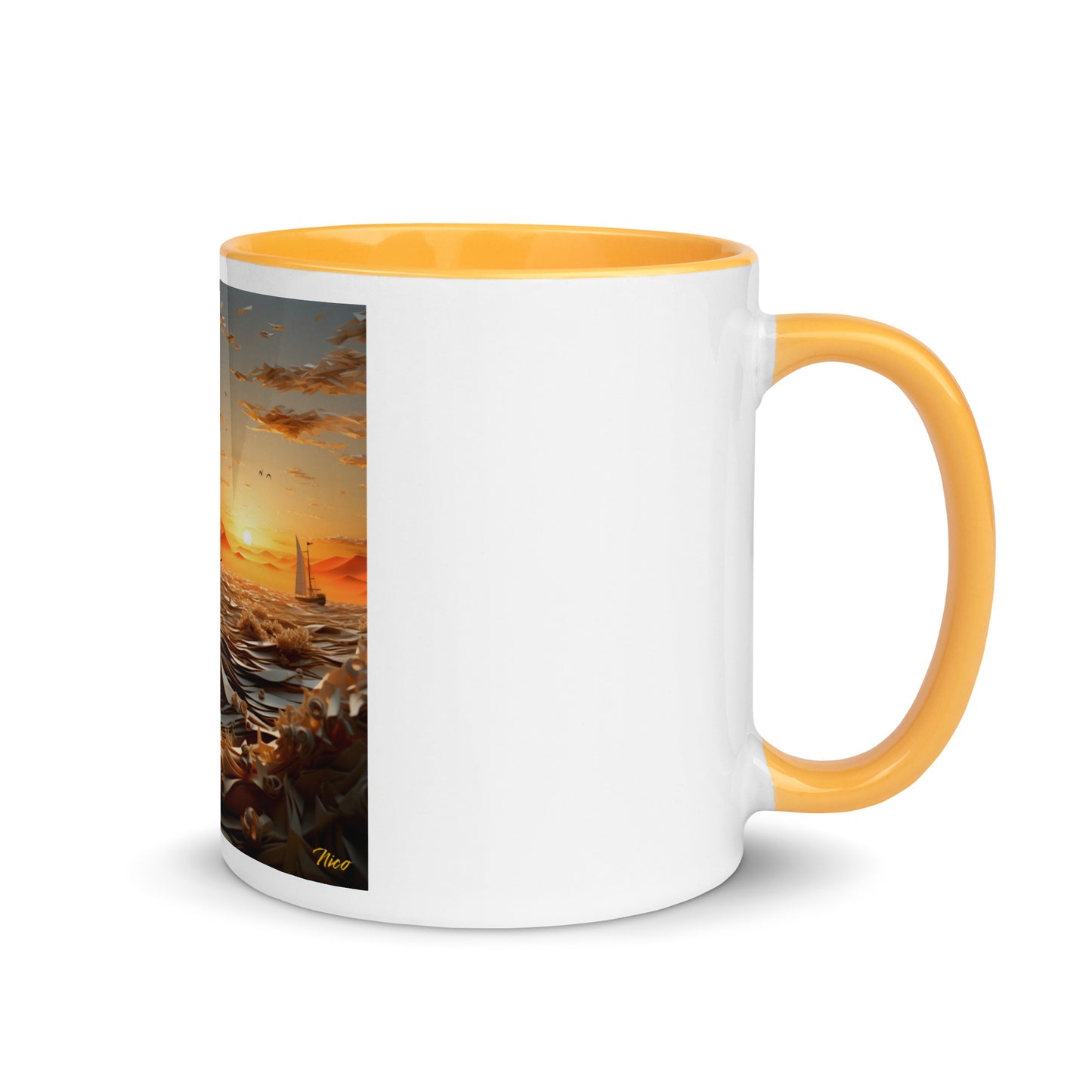 Into The Sunset Series Print #5 - Mug with Color Inside