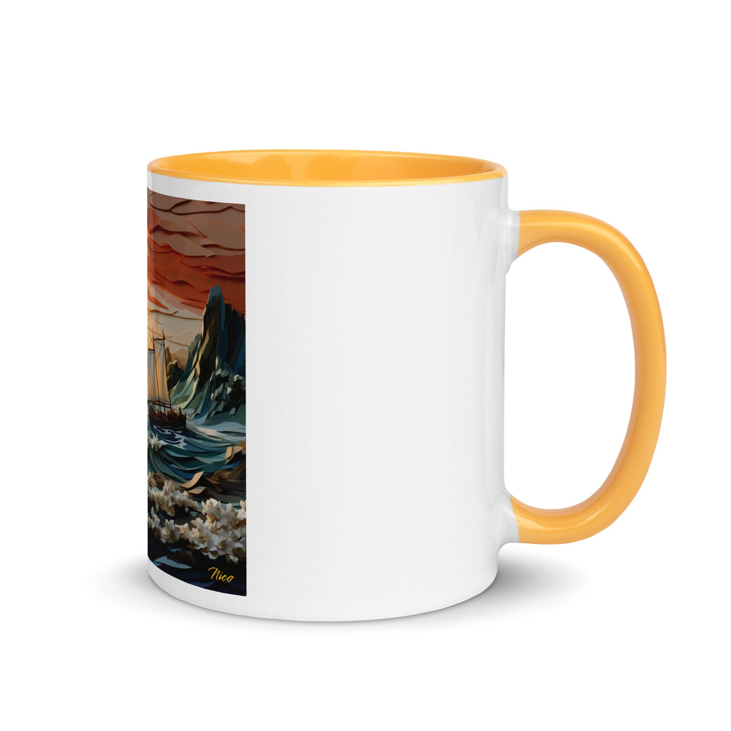 Into The Sunset Series Print #6 - Mug with Color Inside